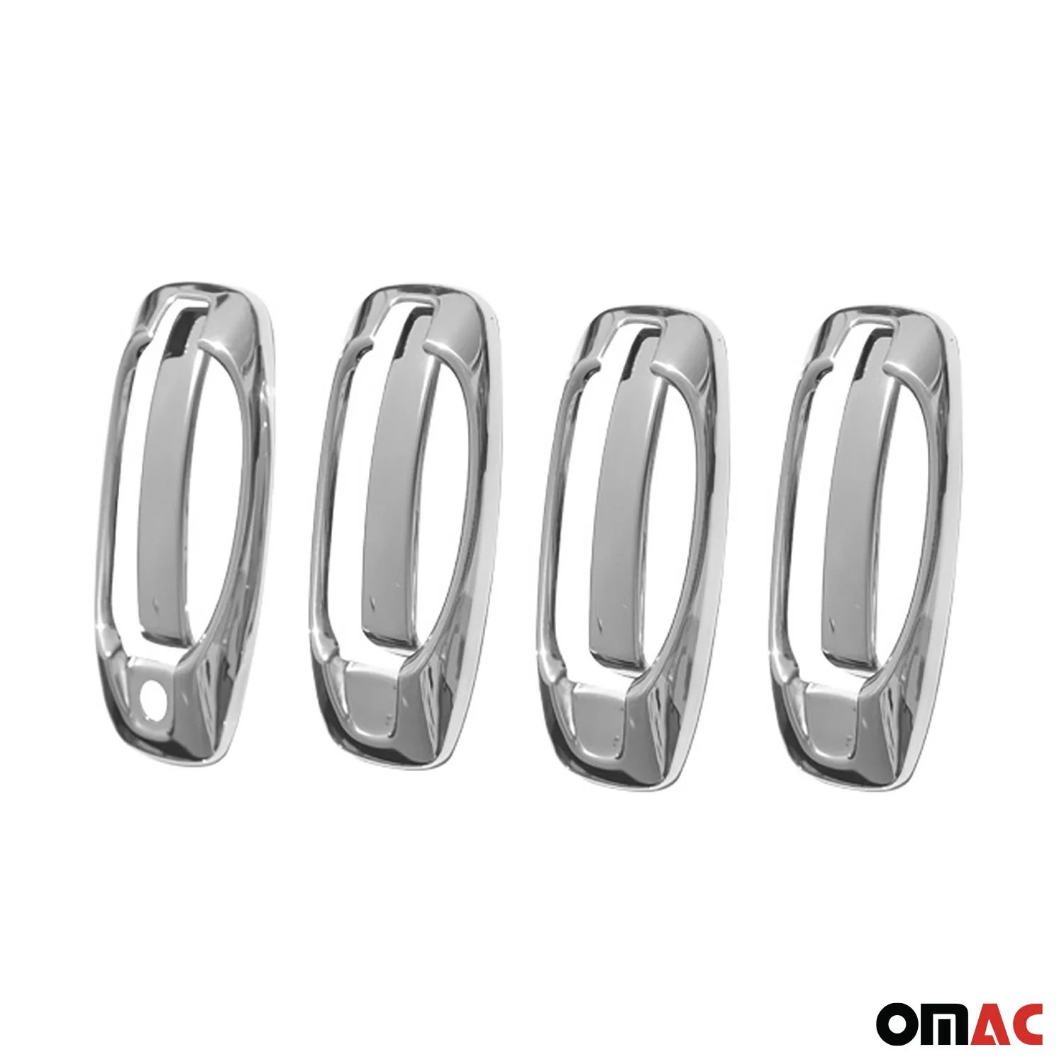 2015-2022 RAM ProMaster City Mirror Cover Caps & Door Sill Covers Chrome Set - Image 6