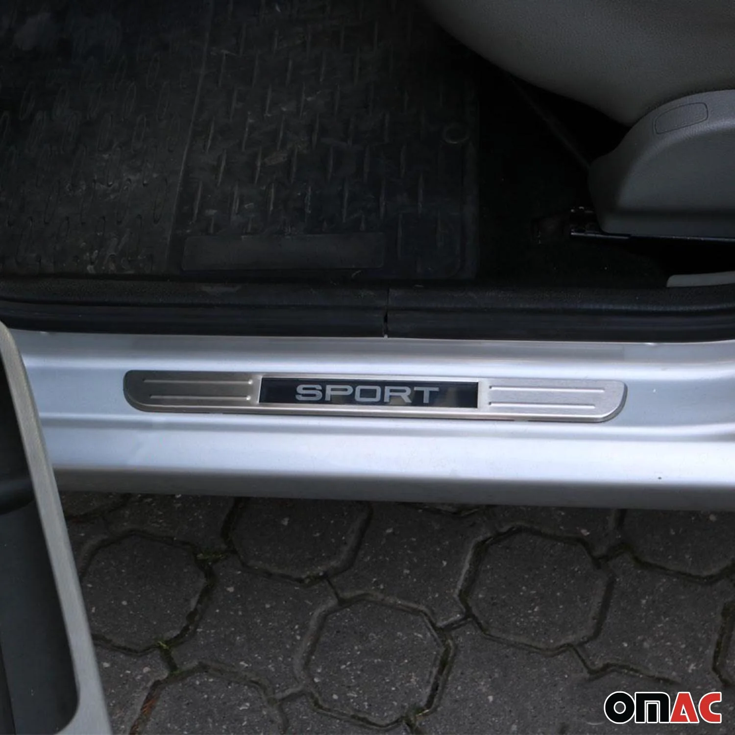 Saturn Door Sill Scuff Plate Illuminated Sport Stainless Steel Silver 2 Pcs - Image 8