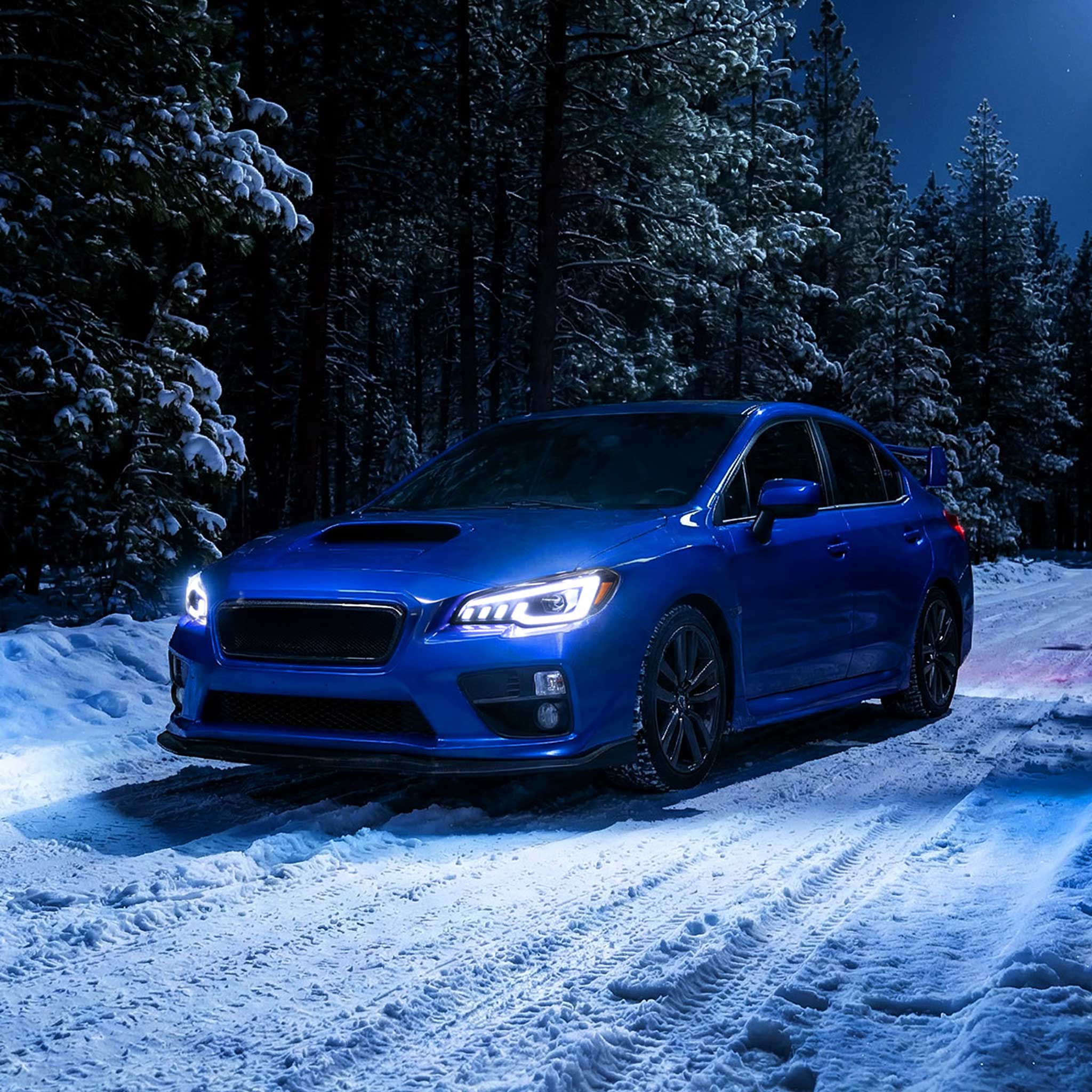 For Subaru Impreza WRX STI 2015-2021 Projector Headlights Sequential LED Switchback DRL Black Housing Clear Lens - Image 10