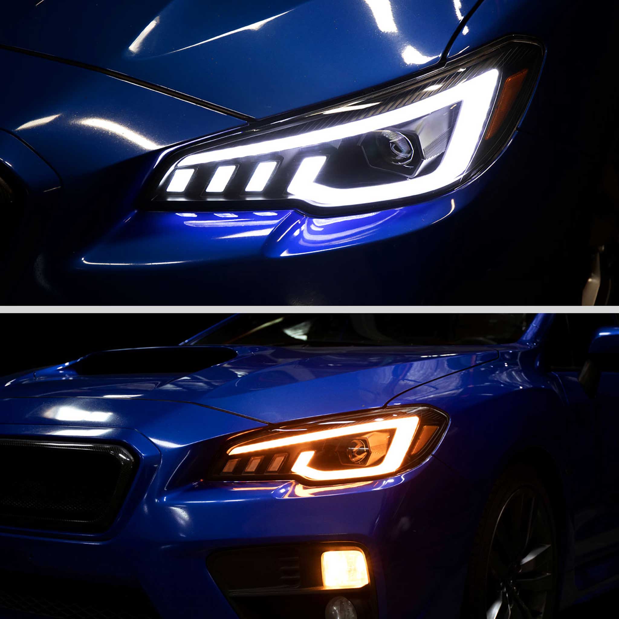 For Subaru Impreza WRX STI 2015-2021 Projector Headlights Sequential LED Switchback DRL Black Housing Clear Lens - Image 11