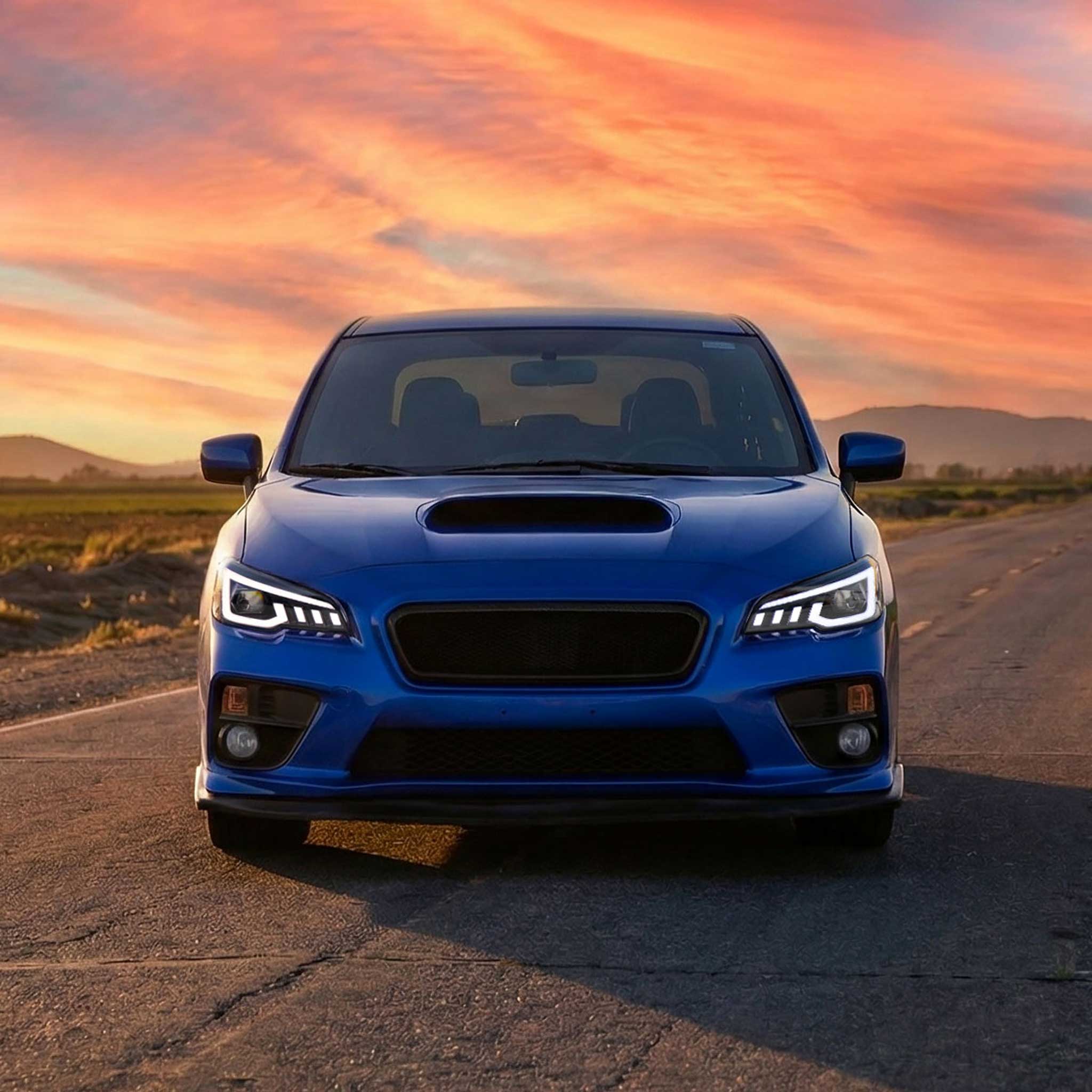 For Subaru Impreza WRX STI 2015-2021 Projector Headlights Sequential LED Switchback DRL Black Housing Clear Lens - Image 9