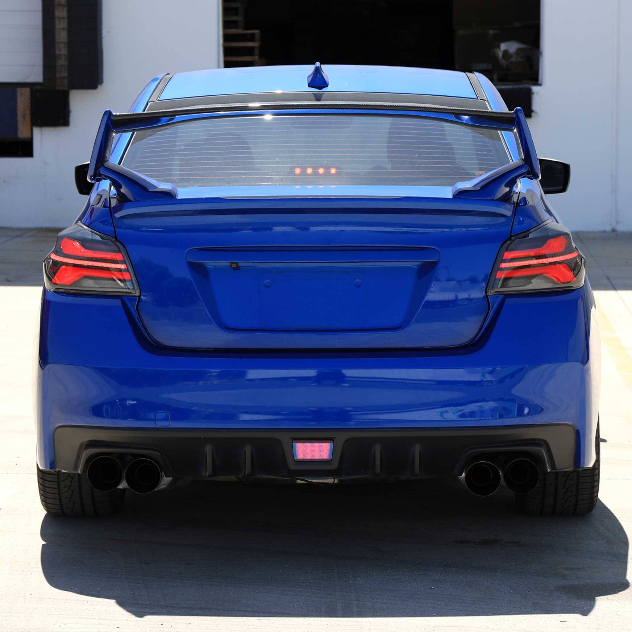 For Subaru WRX STi 015-2021 LED Tail Light Sequential Red Signal Matte Black Clear Brake Reverse Strip - Image 9