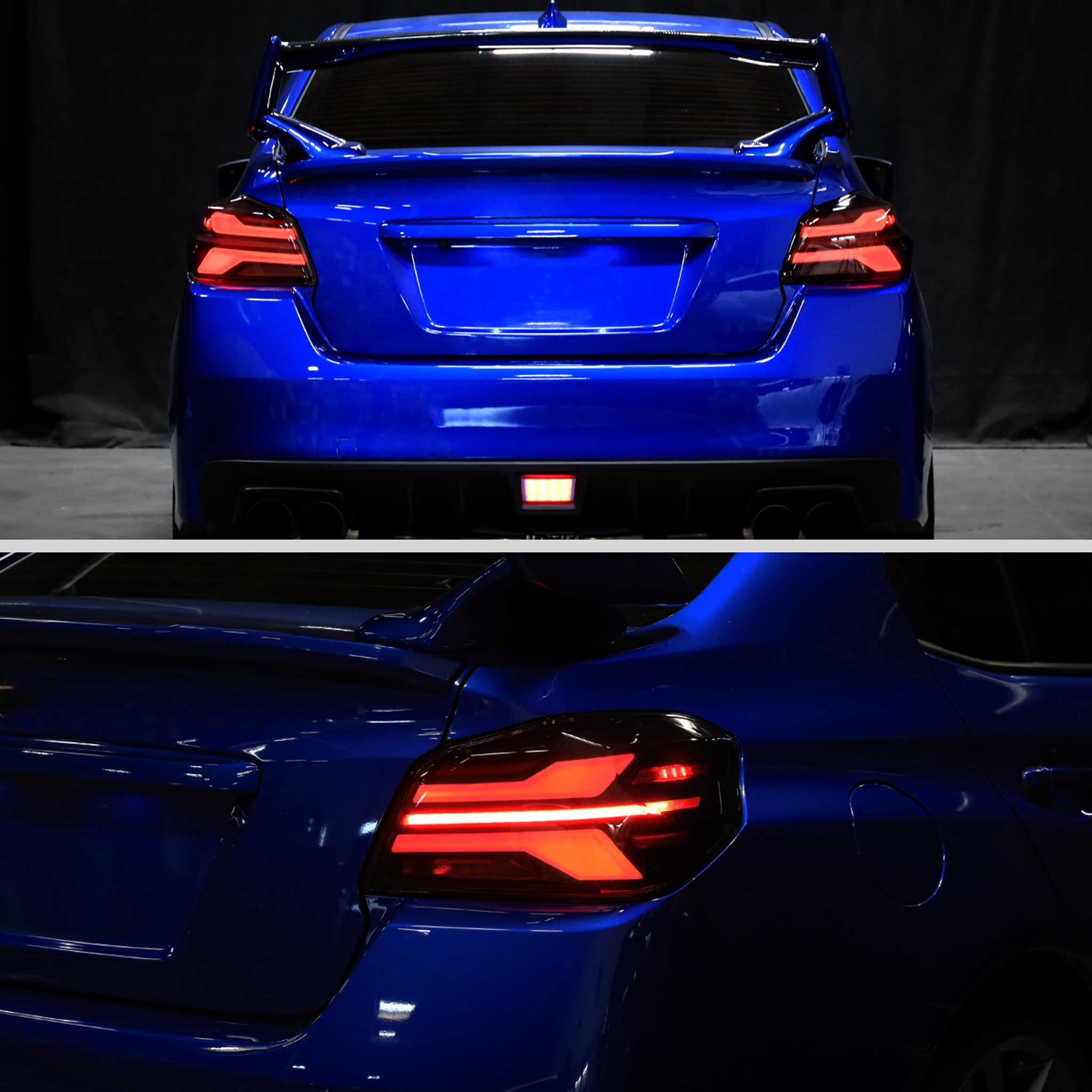 For Subaru WRX STi 015-2021 LED Tail Light Sequential Turn Signal Black Smoked Brake Reverse Marker - Image 11