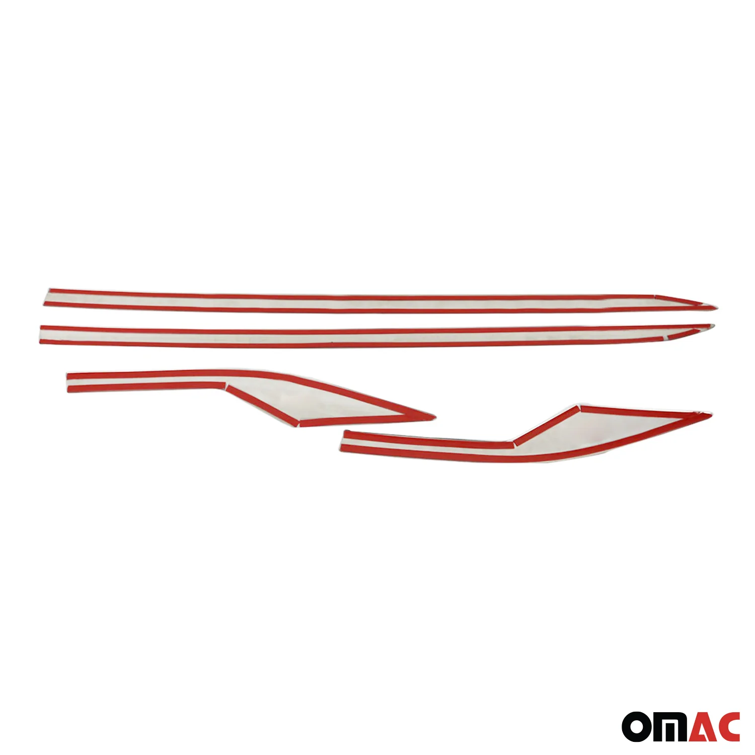 2018-2022 Toyota C-HR Side Door Molding Trim Skirt Garnish Stainless Steel Silver 4Pcs - Image 5