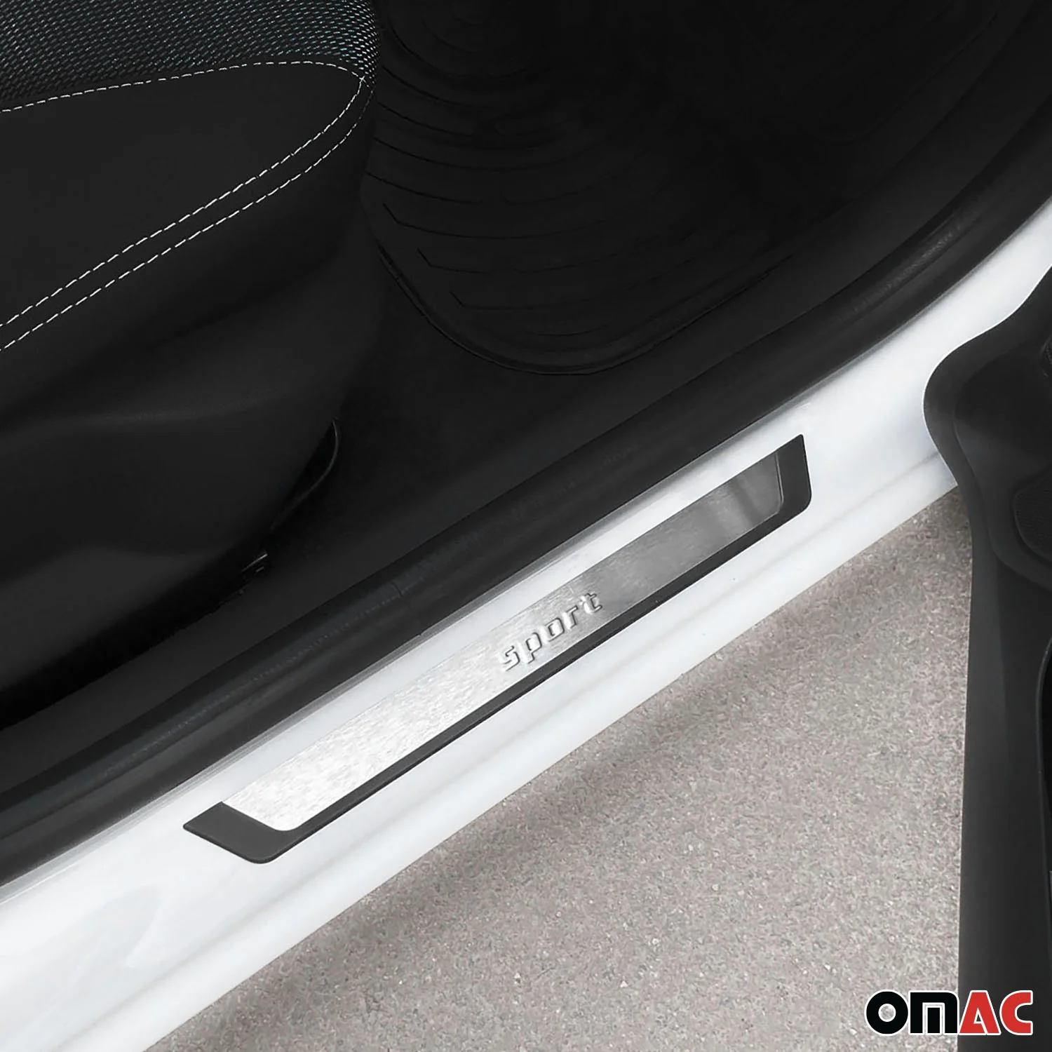 Toyota C-HR RAV4 Door Sill Scuff Plate Scratch Protector Sport Brushed Stainless Steel 4Pcs - Image 2