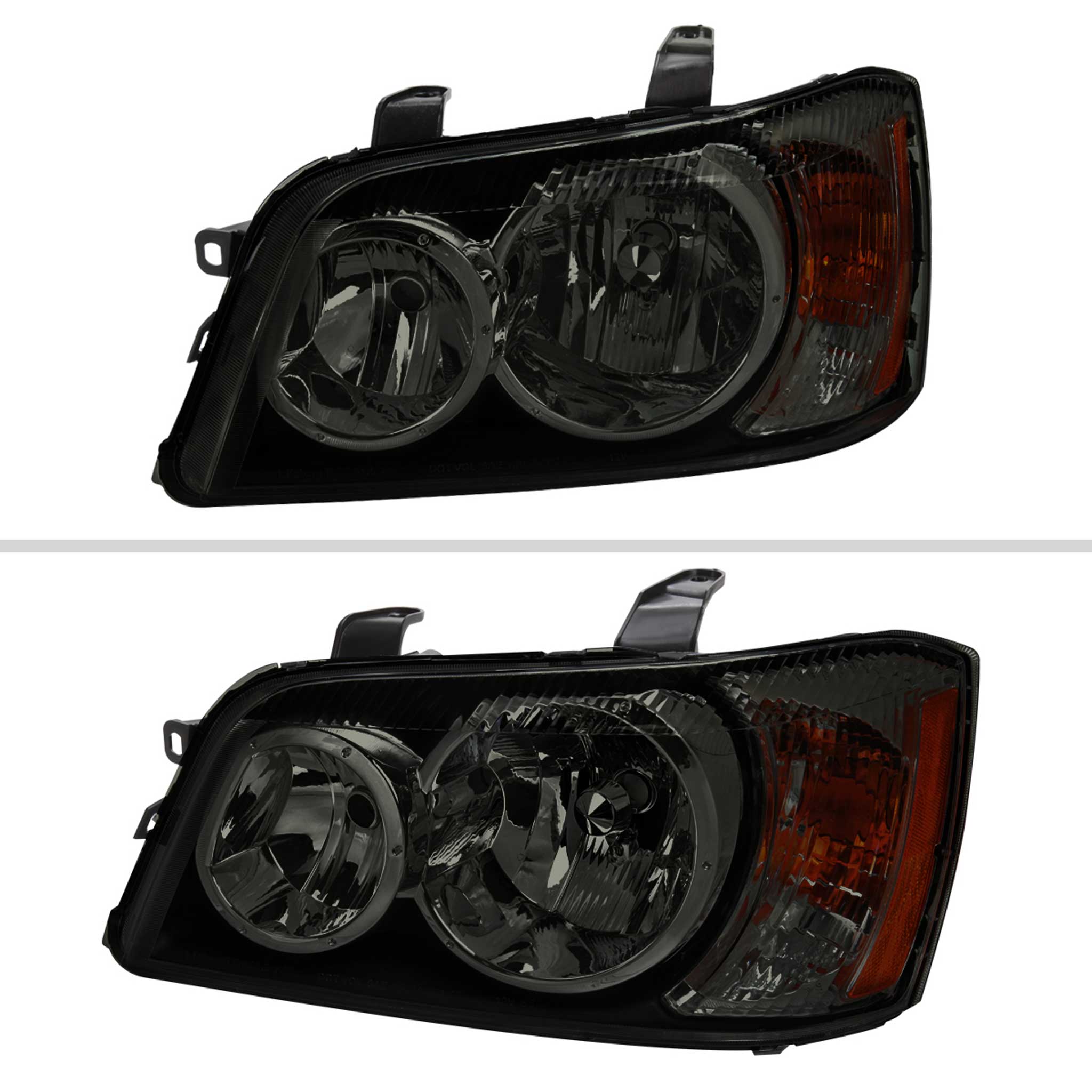 For Toyota Highlander 2001-2003 Factory Style Headlights Chrome Housing Smoked Lens - Image 2