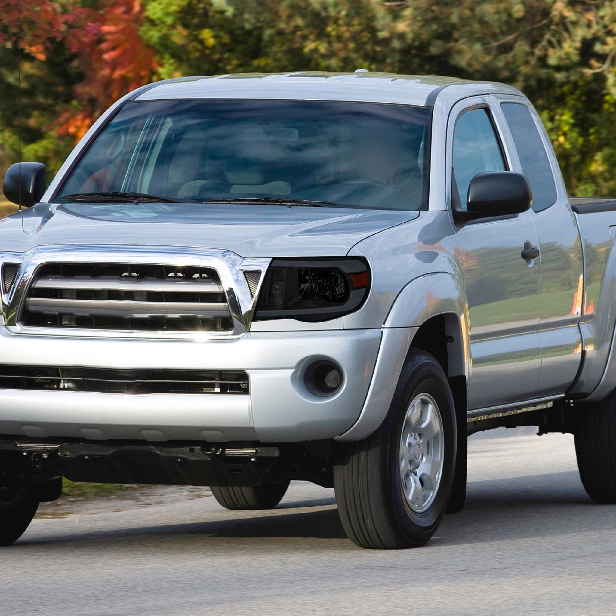For Toyota Tacoma 2005-2011 LED Bar Factory Style Headlights Matte Black Housing Smoked Lens - Image 9