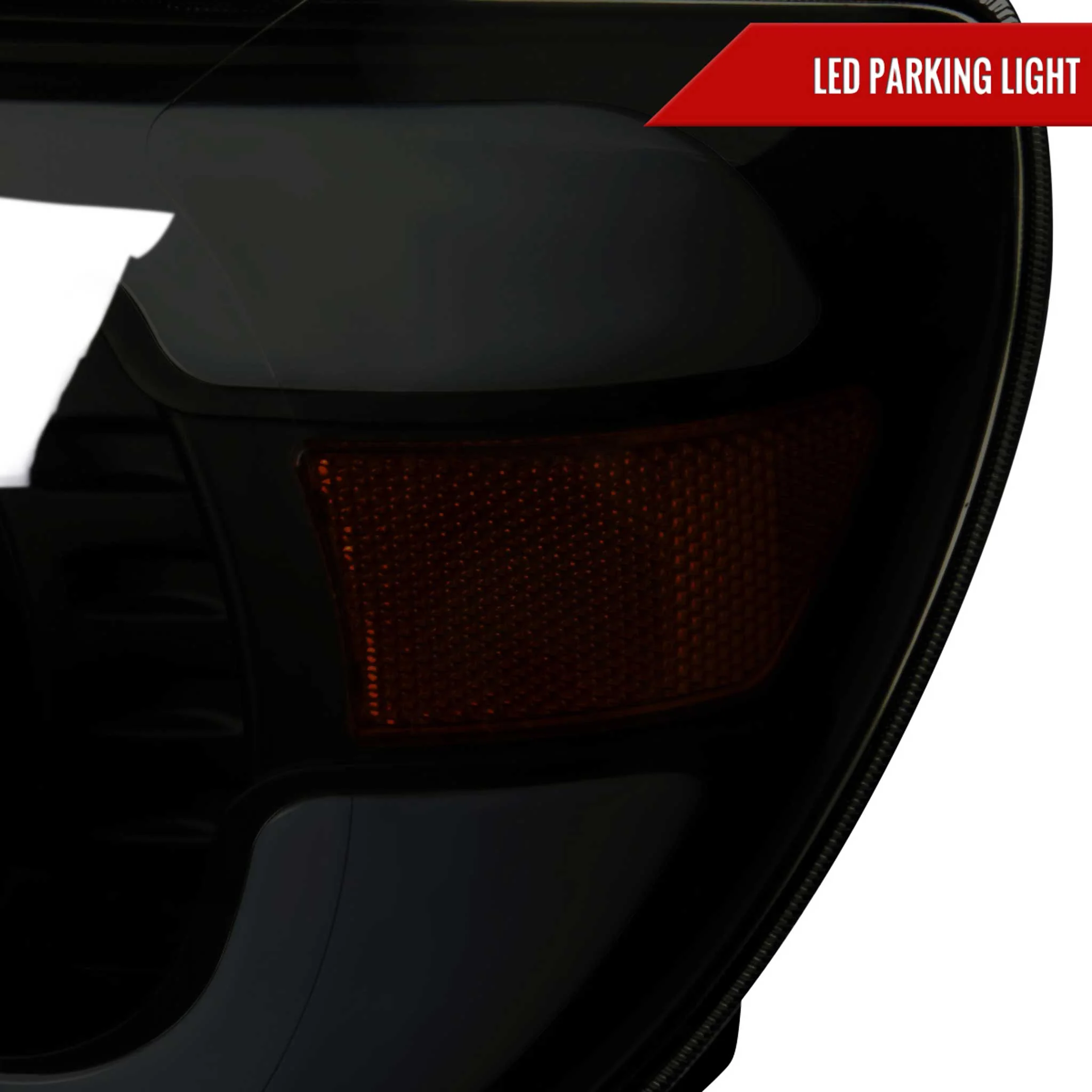 For Toyota Tacoma 2005-2011 LED Bar Projector Headlights Chrome Housing Smoked Lens - Image 6