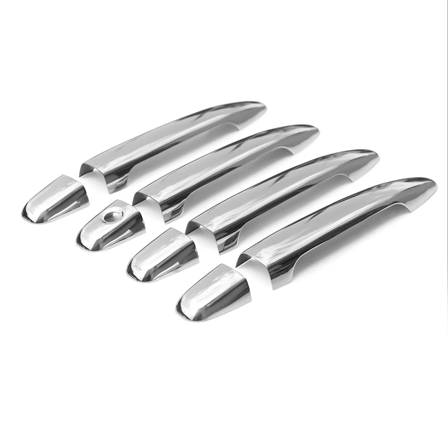 2003-2012 Toyota Tacoma Pre-FL / 4Runner Car Door Handle Cover Protector Stainless Steel 8 Pcs - Image 6