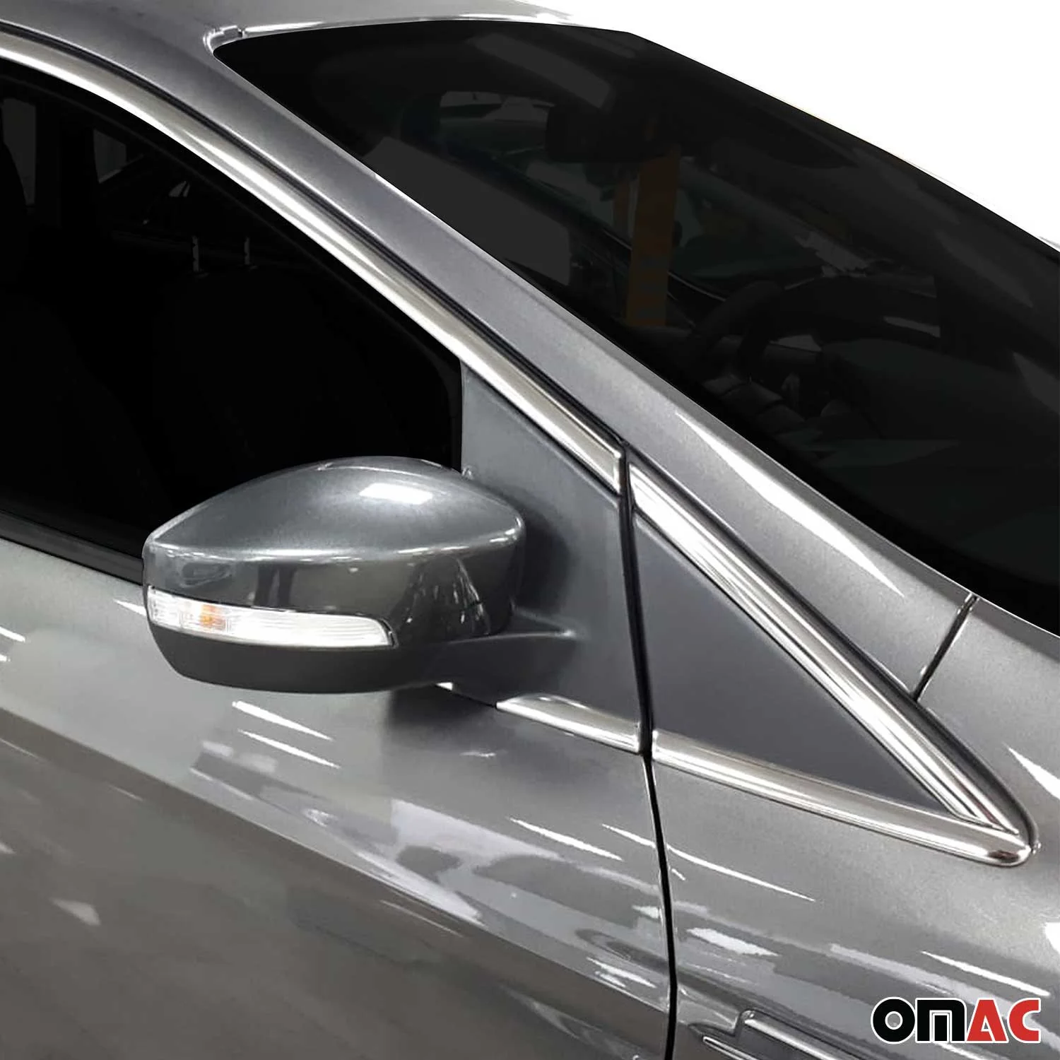 2013-2019 Ford Escape Window Molding Trim Streamer Stainless Steel Silver 12 Pcs - Image 2