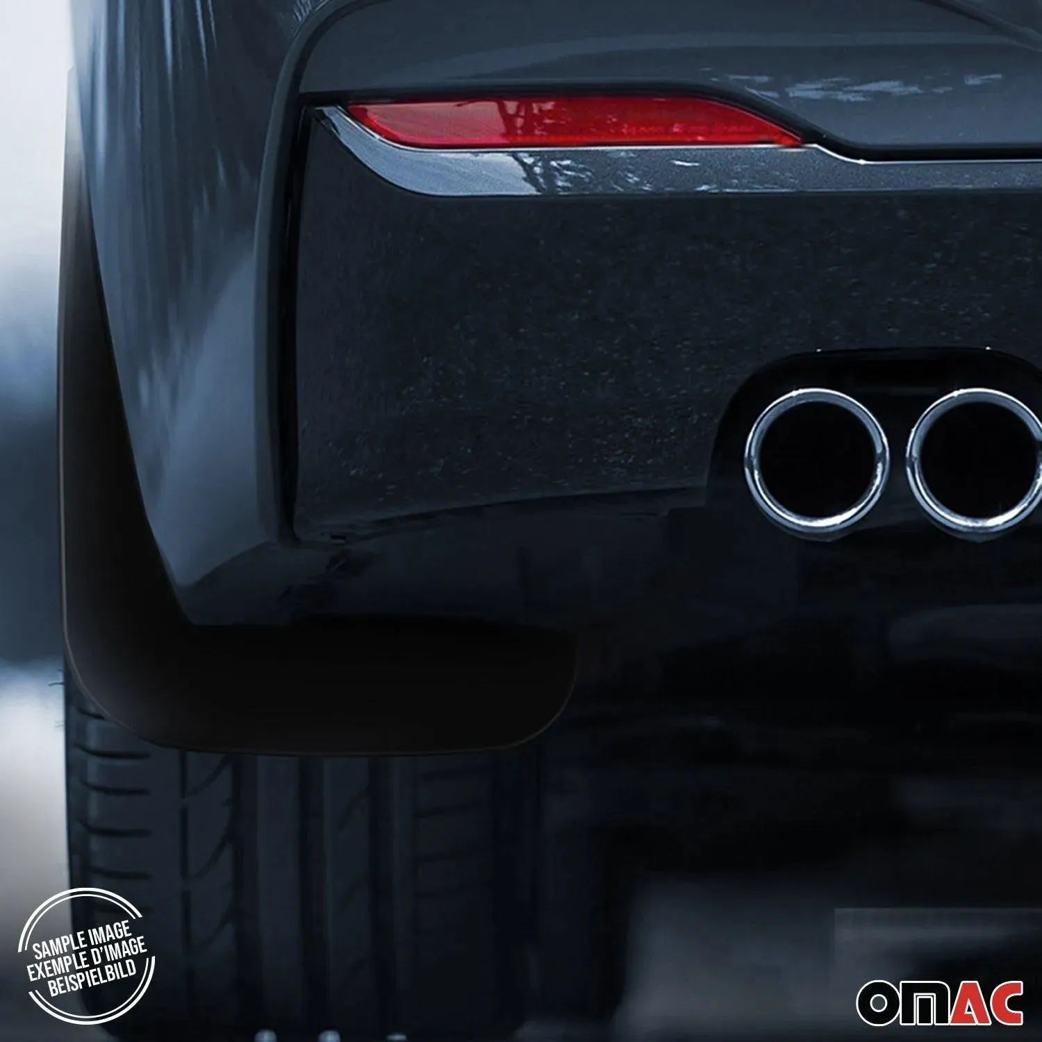 2015-2018 Ford Focus Sedan Mud Guards Splash Mud Flaps Black 2 Pcs - Image 8