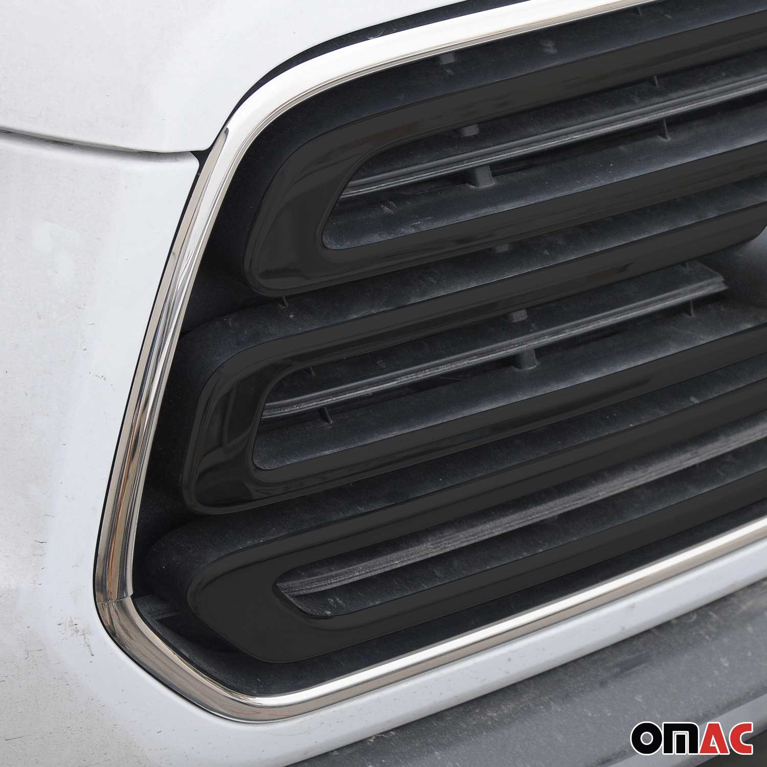 2015-2020 Ford Transit 150 250 350 Front Bumper Grill Trim Molding Stainless Steel 2Pcs - Image 3