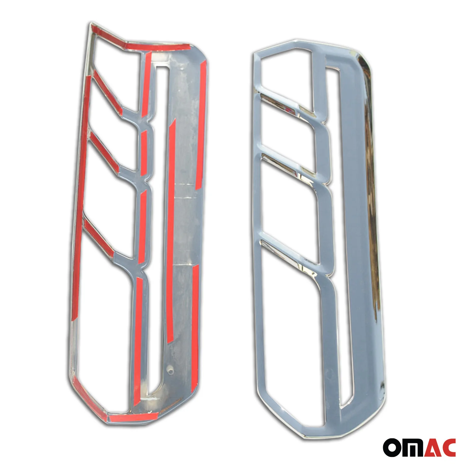 2015-2026 Ford Transit 150 Rear Brake Stop Light Frame Trim Silver 2 Pcs - Image 3