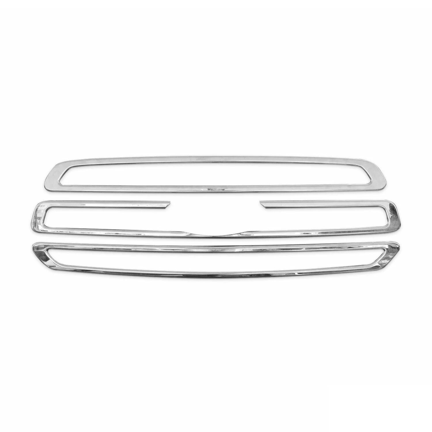 2015-2020 Ford Transit 150 250 350 Front Bumper Grill Trim Molding Stainless Steel 3Pcs - Image 6