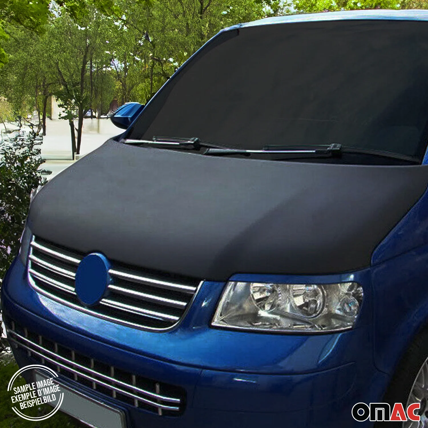 2015-2026 Ford Transit Car Bonnet Mask Hood Bra Black Full Coverage 1 Pc - Image 7