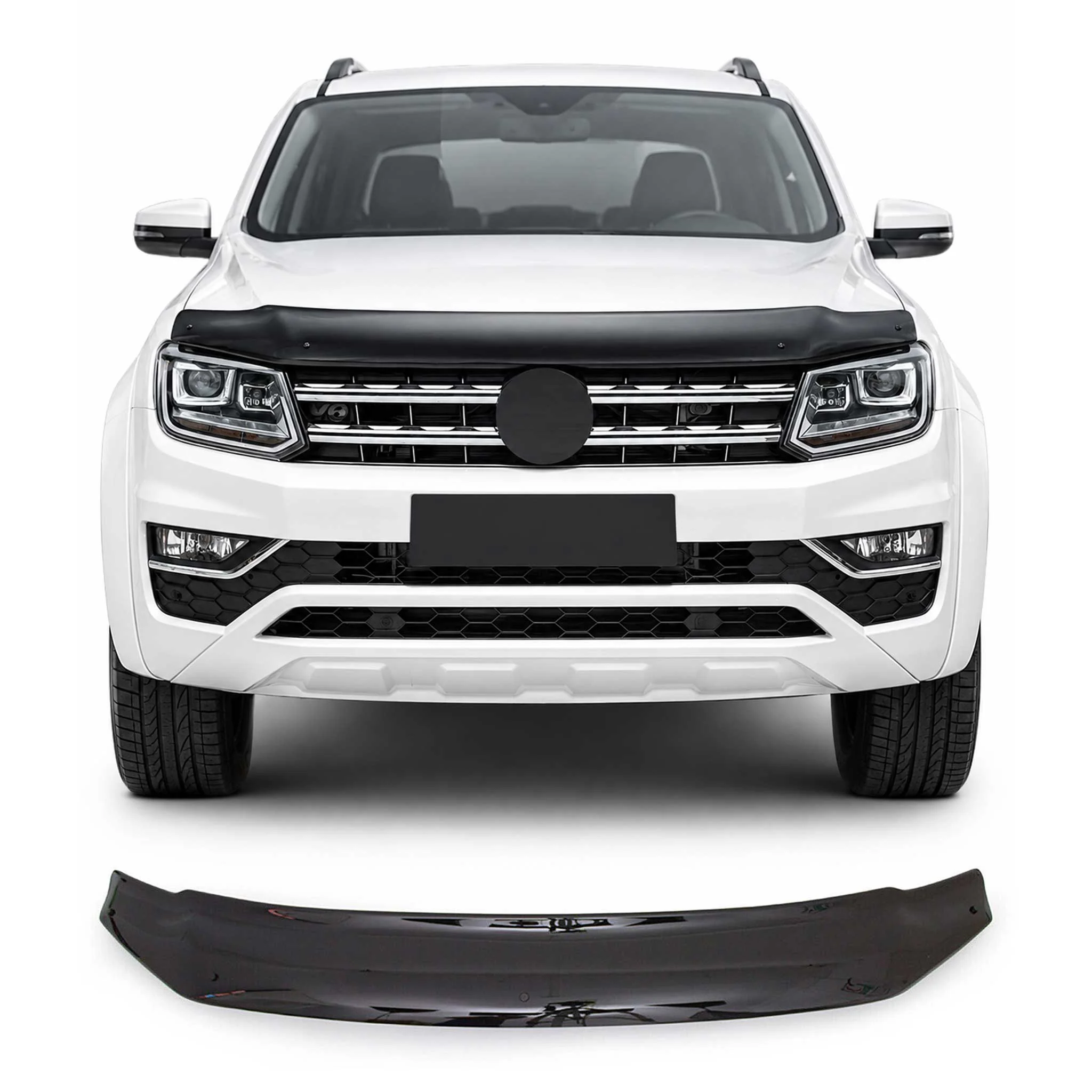 2010-2020 VW Amarok Front Bug Shield Hood Deflector 1 Pc Smoke