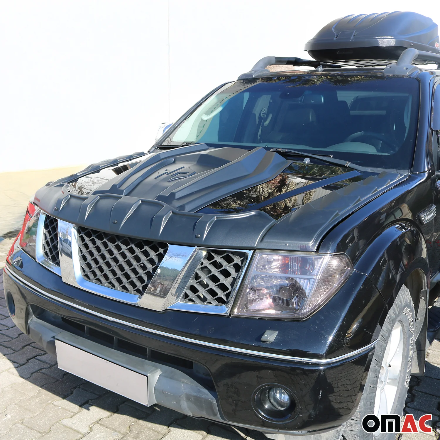 2005-2021 Nissan Frontier Front Bug Shield Hood Deflector 3Pcs - Image 4