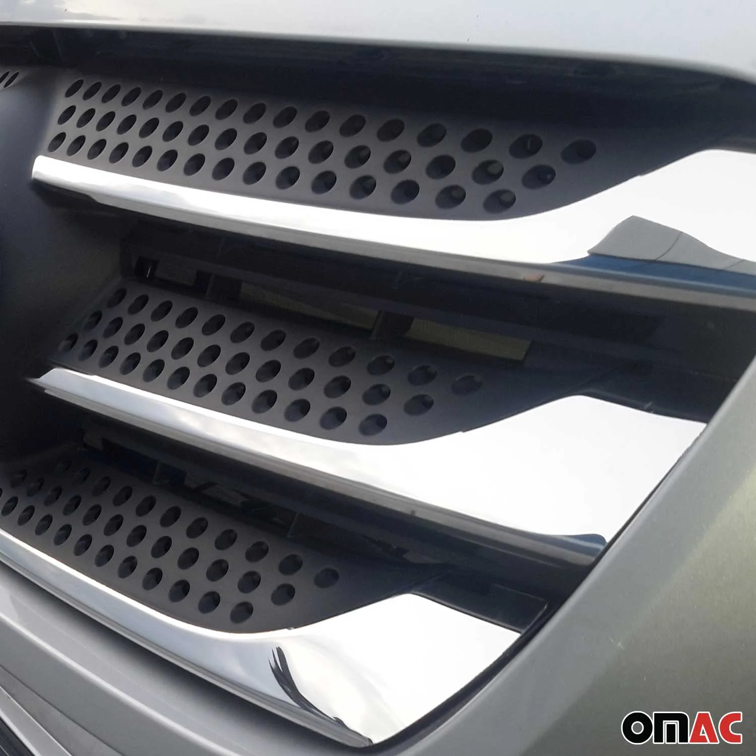 Front Bumper Grill Trim Molding for Mercedes Metris 2016-2020 S.Steel Chrome 5x - Image 3