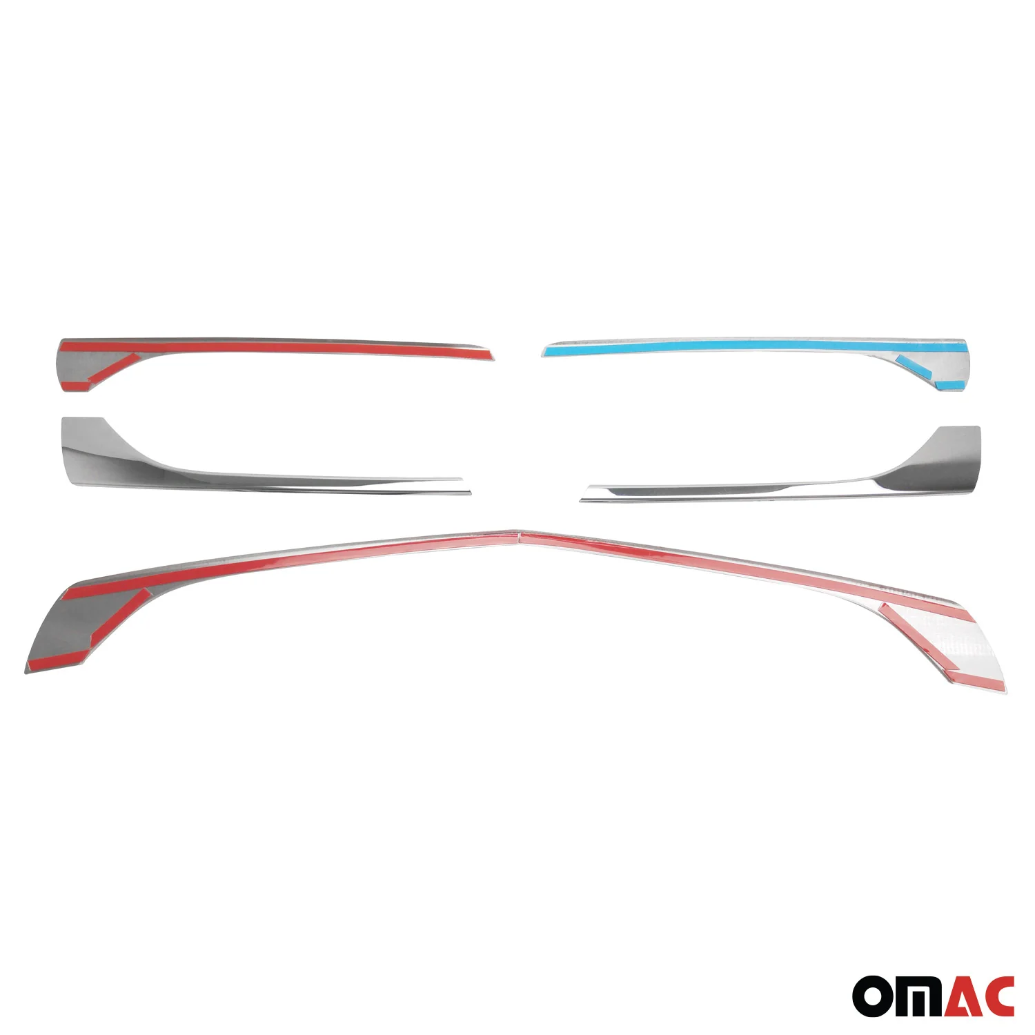 Front Bumper Grill Trim Molding for Mercedes Metris 2016-2020 S.Steel Chrome 5x - Image 5
