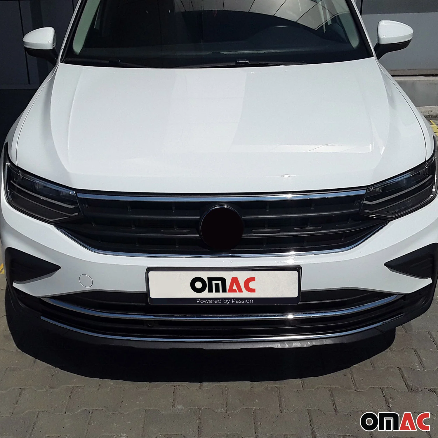 Front Bumper Trim Molding for VW Tiguan 2022-2024 Stainless Steel Silver 1 Pc - Image 2