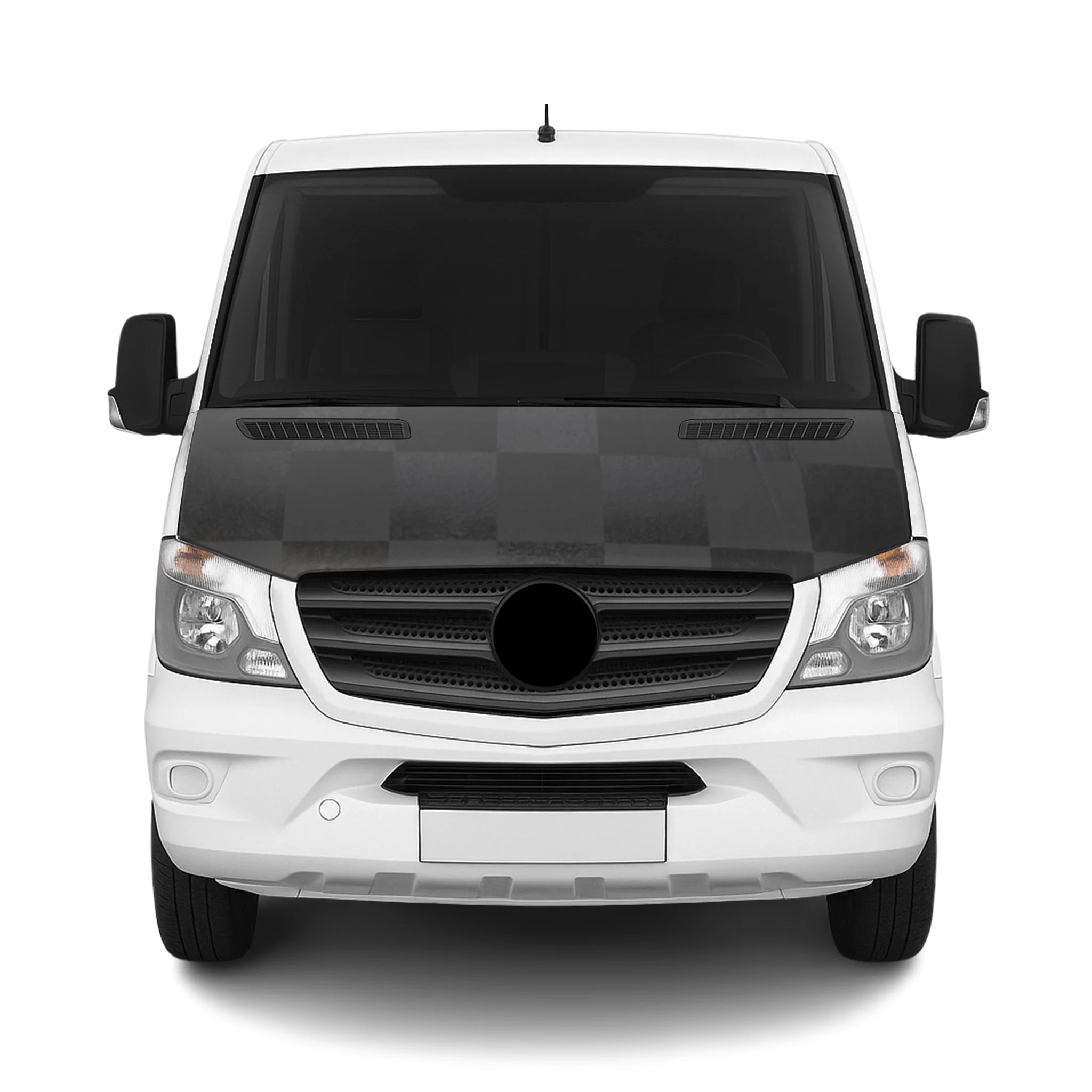 2014-2018 Mercedes Sprinter W906 Car Bonnet Mask Hood Bra Full Chequered