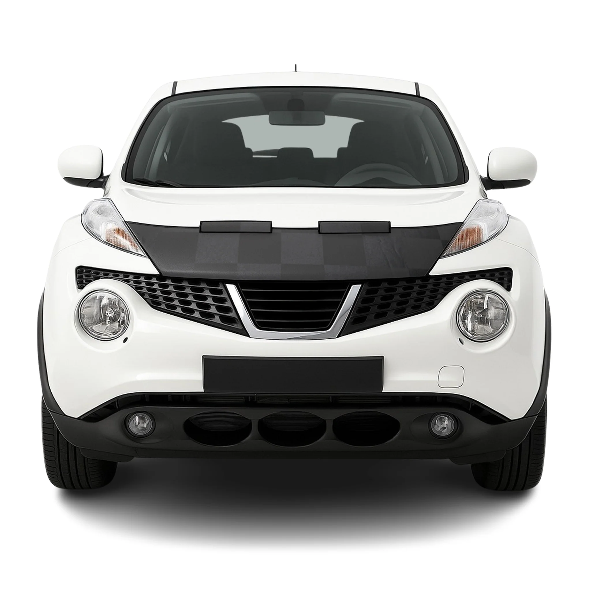 2011-2017 Nissan Juke Car Bonnet Mask Hood Bra Black Chequered 1 Pc