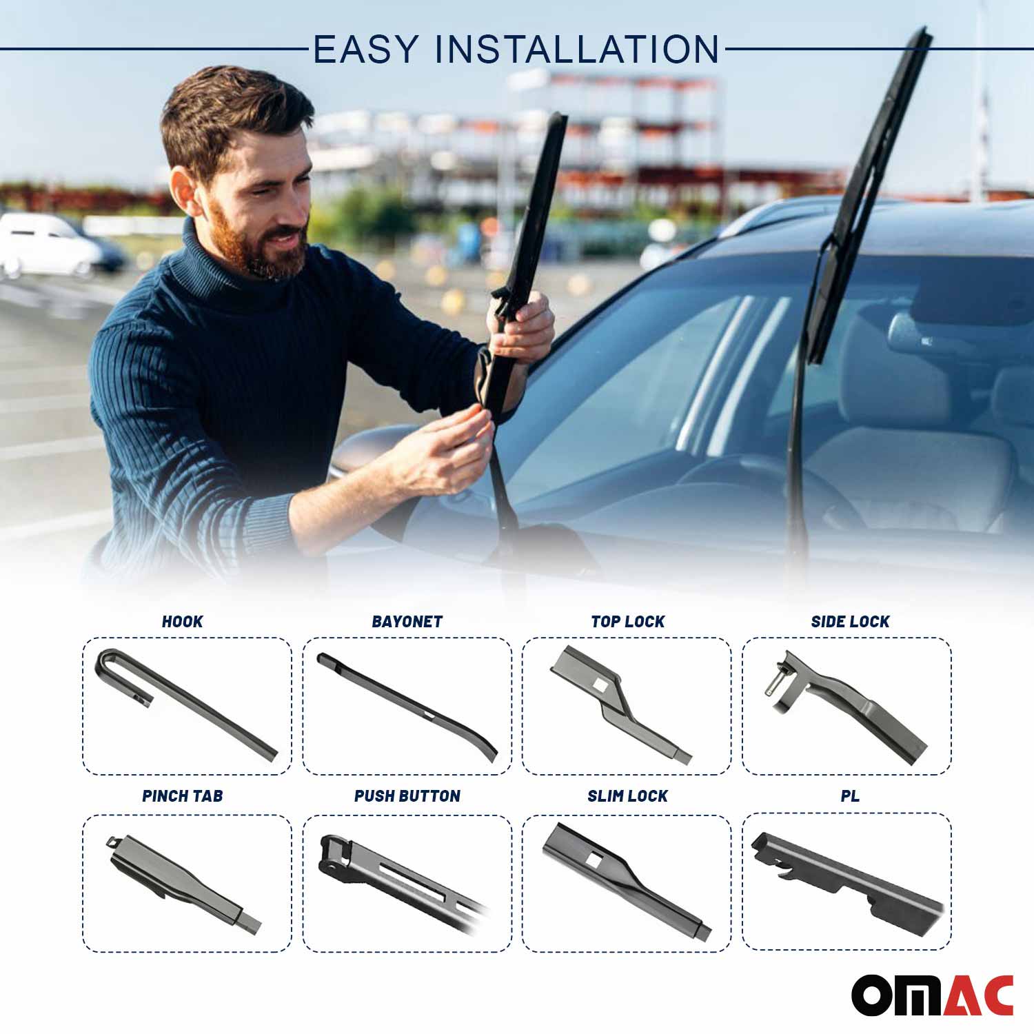 2012-2019 BMW 1 Series F20 F21 Front Windshield Wiper Blades - Image 5