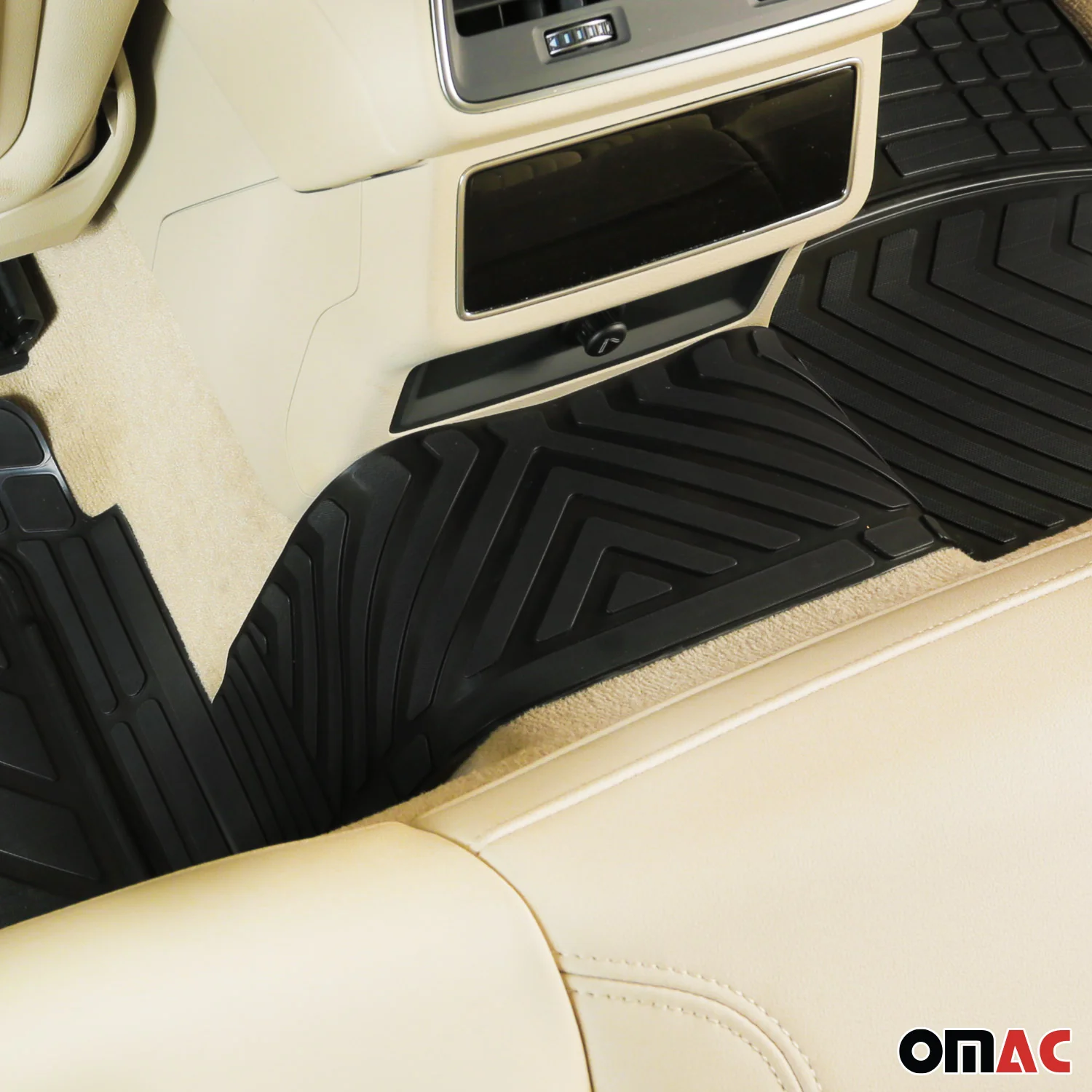 Genesis GV80 Universal Floor Mats Liner All Weather 3D Black Waterproof 4Pcs - Image 5