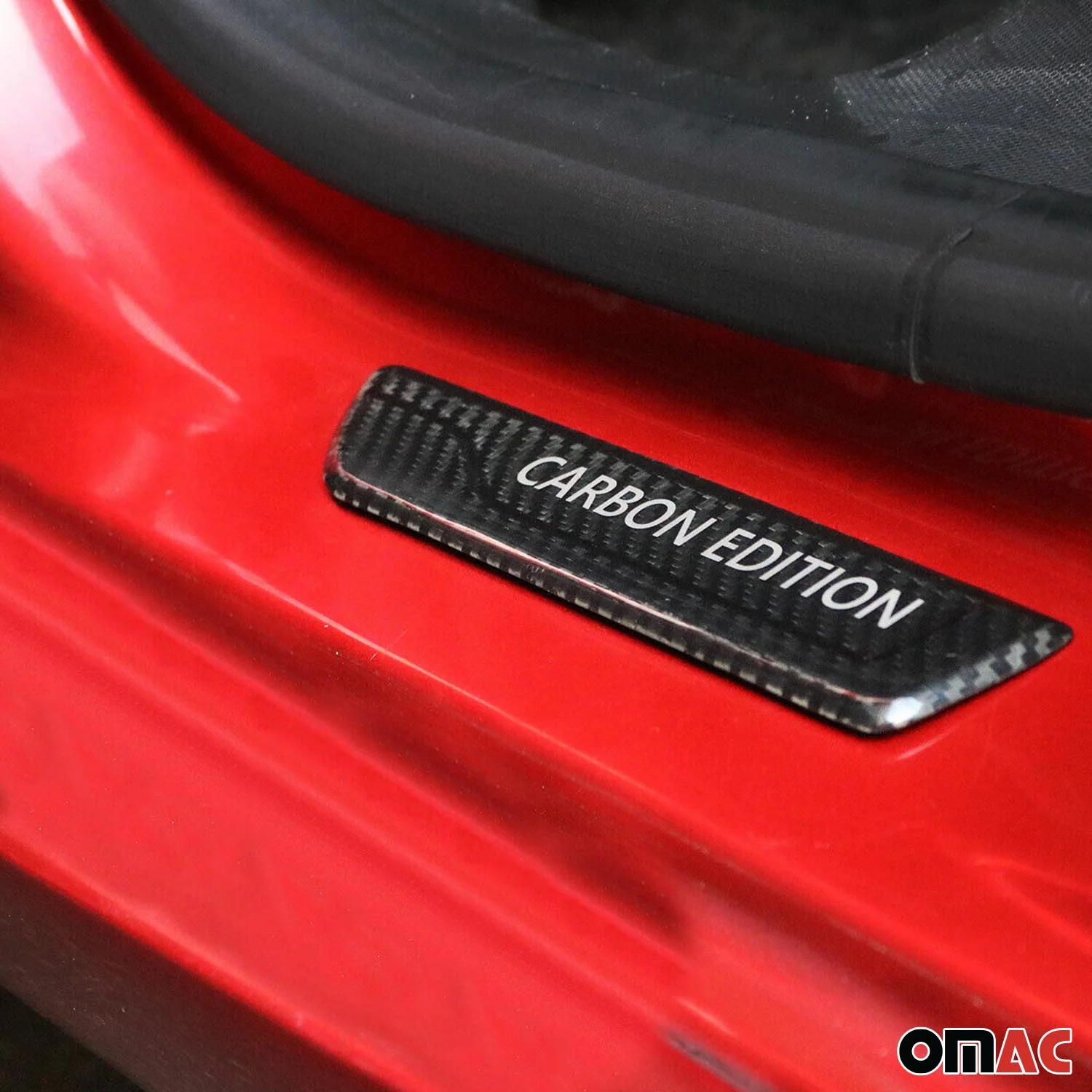 Hyundai Accent Door Sill Scuff Plate Scratch Protector Carbon Fiber 4 Pcs - Image 2