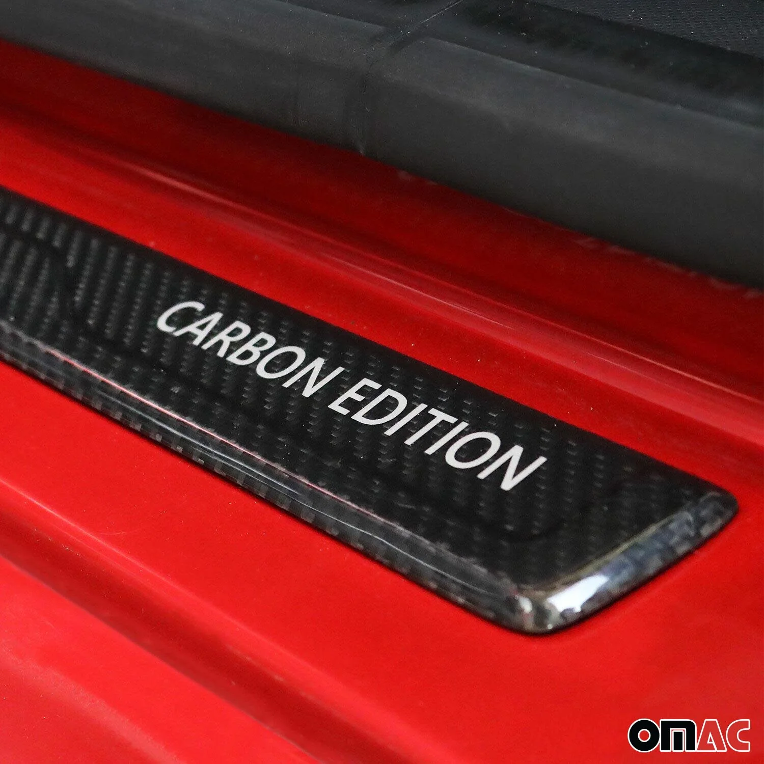 Hyundai Accent Door Sill Scuff Plate Scratch Protector Carbon Fiber 4 Pcs - Image 6