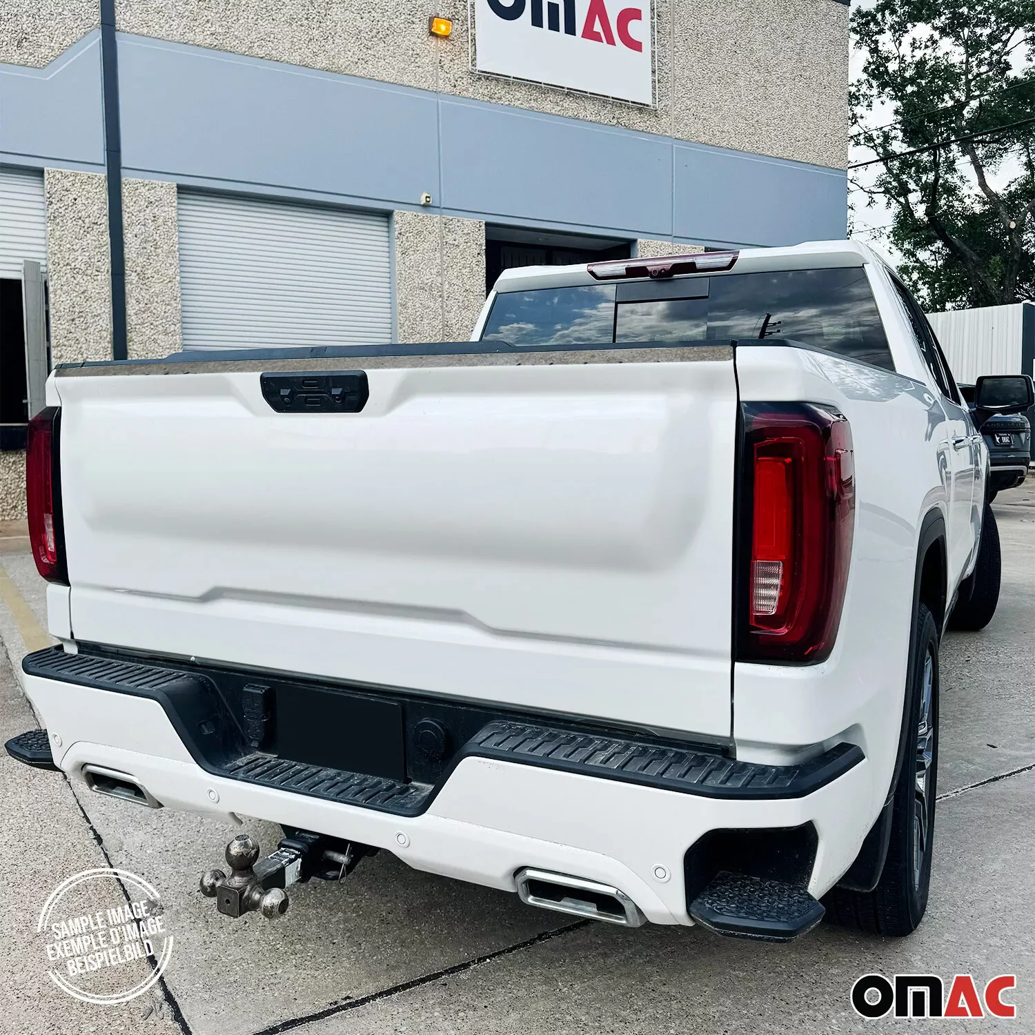2014-2019 Chevrolet Silverado 1500 2500 3500 Upper Trunk Molding Trim Stainless Steel Silver 1Pc - Image 3
