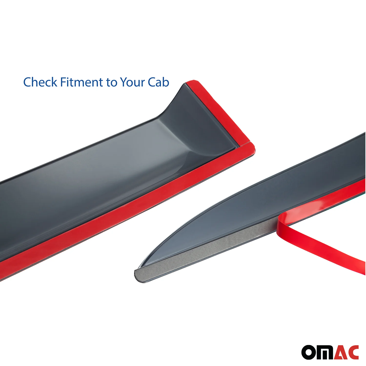 Goodyear Wind Deflectors for Toyota Tundra 2007-2021 Double Cab Tape-On Smoke 4x - Image 5
