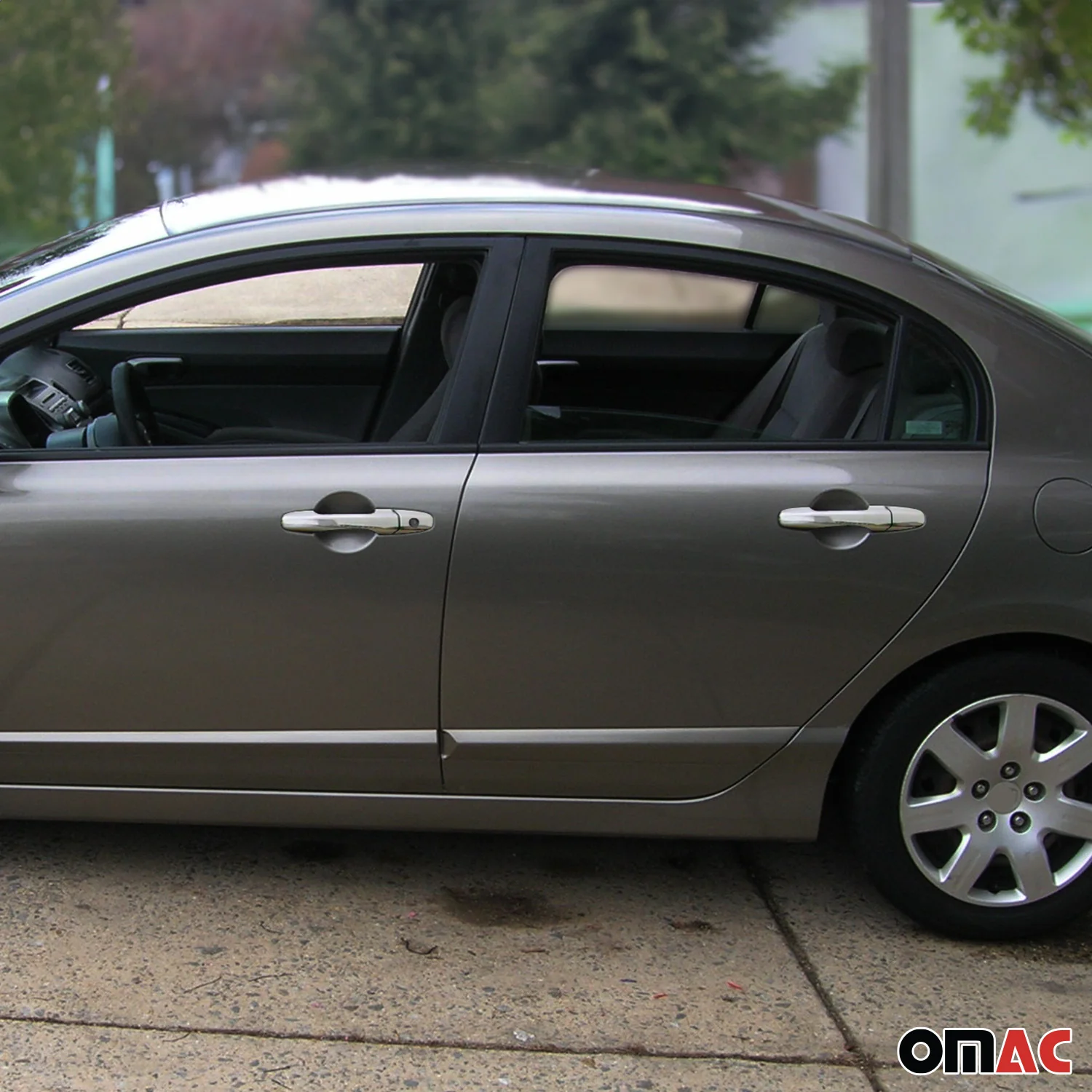 2006-2011 Honda Civic Sedan Car Door Handle Cover Protector Stainless Steel - Image 2