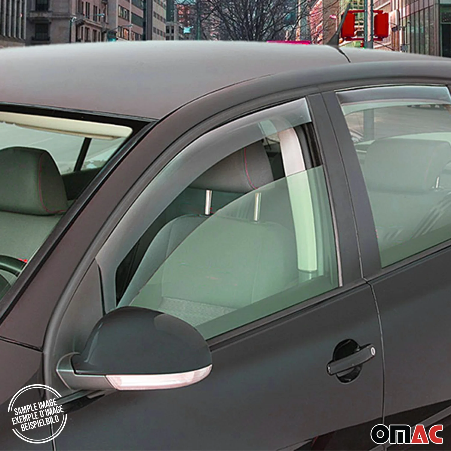 2003-2006 Dodge Sprinter Sun Visor & Bug Shield & Window Visor Deflector Kit 4Pcs Smoke - Image 10
