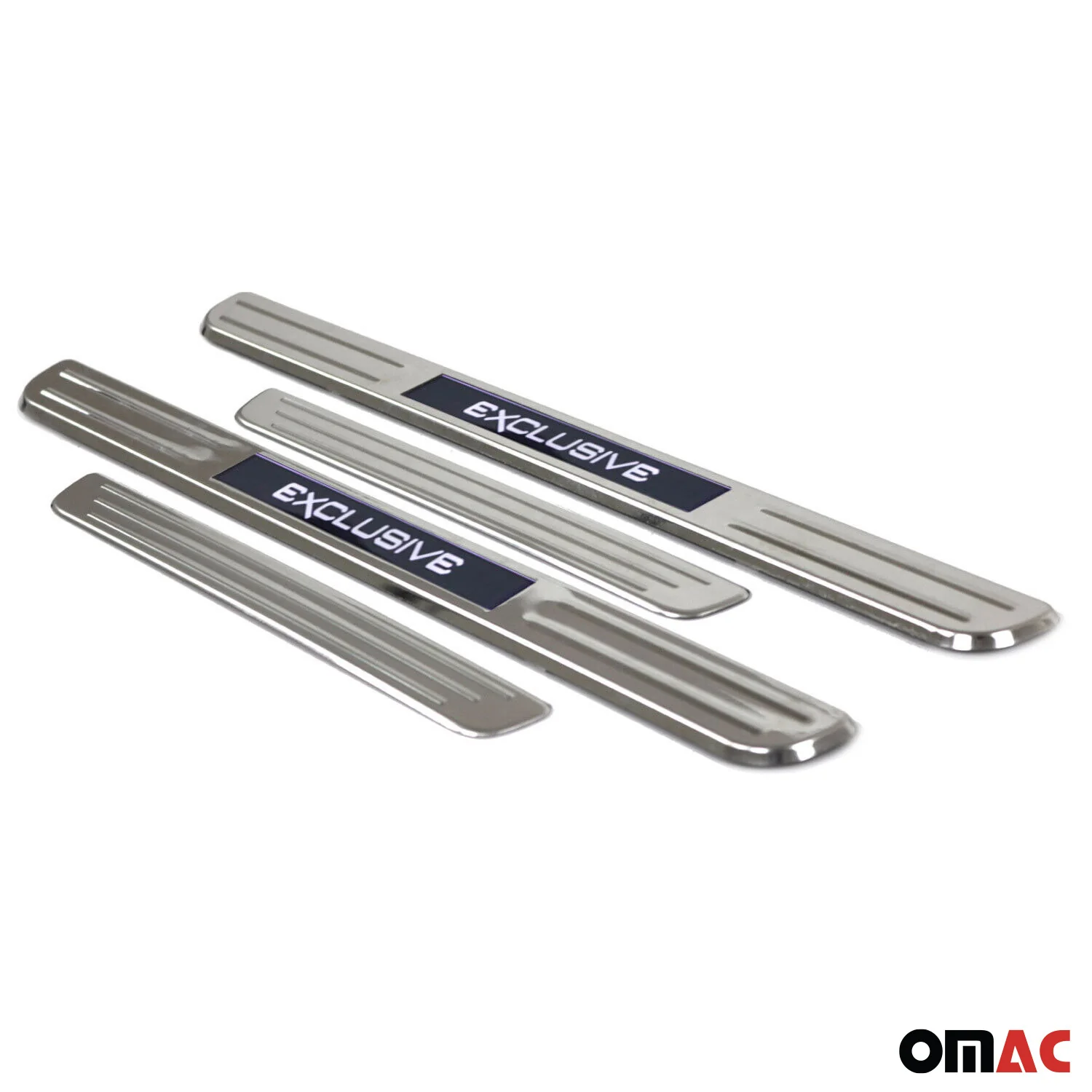 Ford Focus Fiesta Door Sill Scuff Plate Illuminated Exclusive Stainless Steel Silver 4Pcs - Image 3