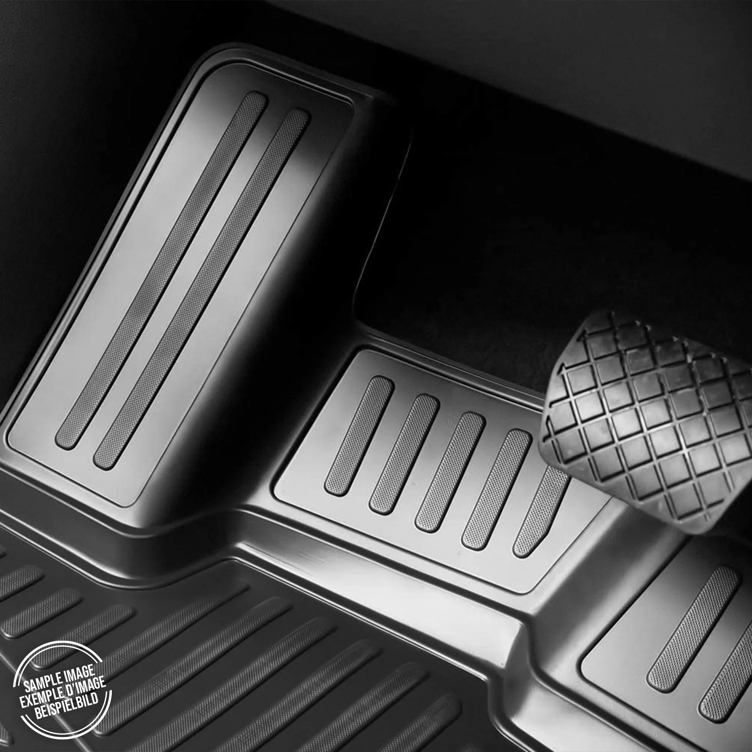 2009-2015 Jaguar XF Floor Mats Liners Full Set All Weather Black - Image 5