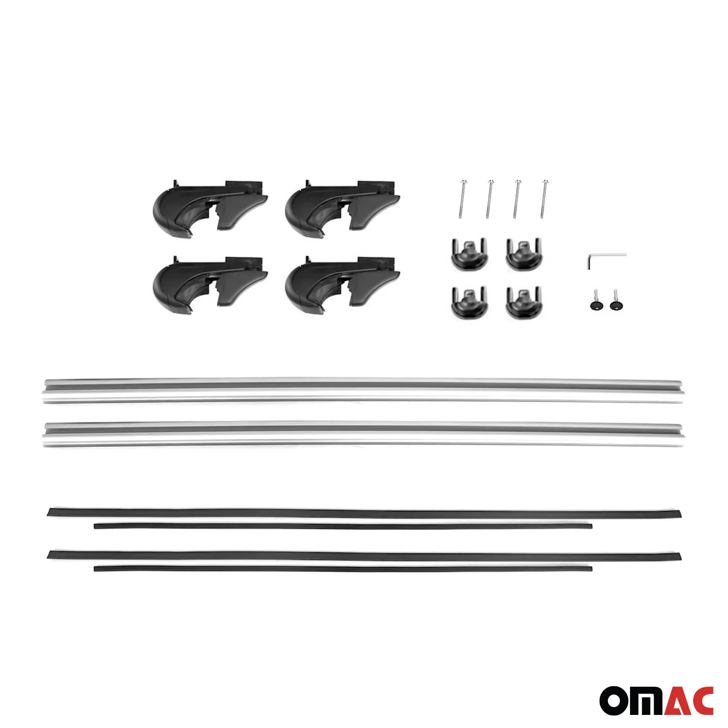 2008-2013 Jeep Liberty Roof Rack Cross Bars Silver - Image 10