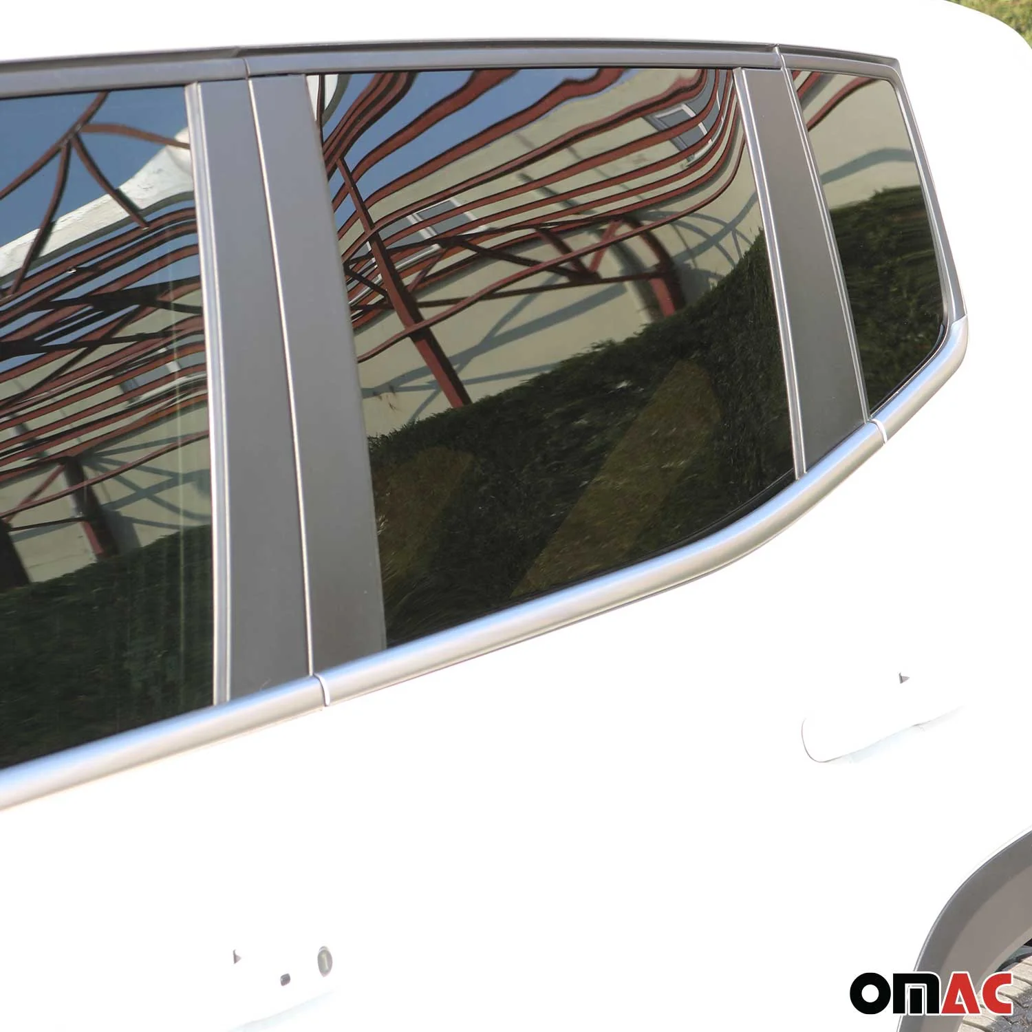 2015-2024 Jeep Renegade Window Molding Trim Streamer Brushed Steel Silver 6x - Image 3