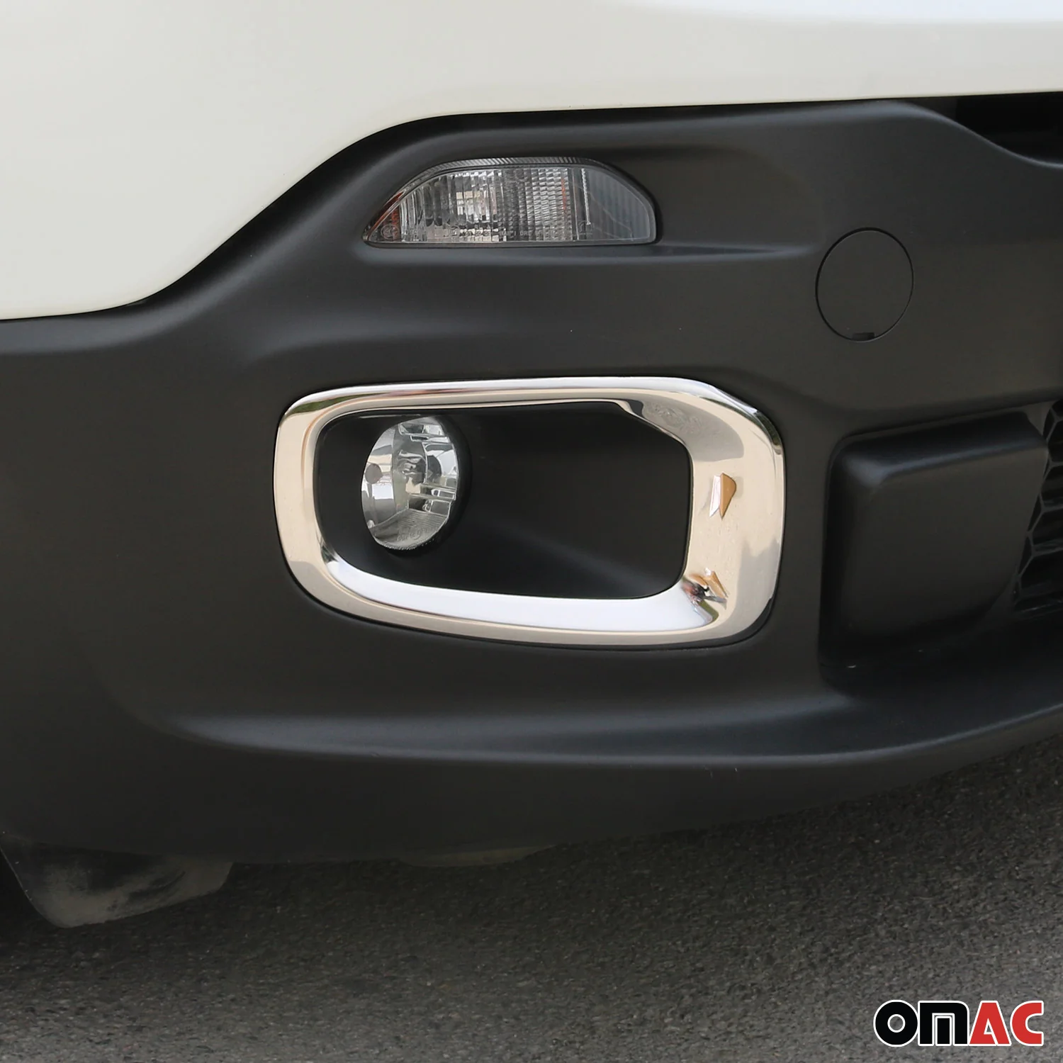 2015-2018 Jeep Renegade Fog Light Lamp Bezel Cover Steel Silver 2 Pcs - Image 6
