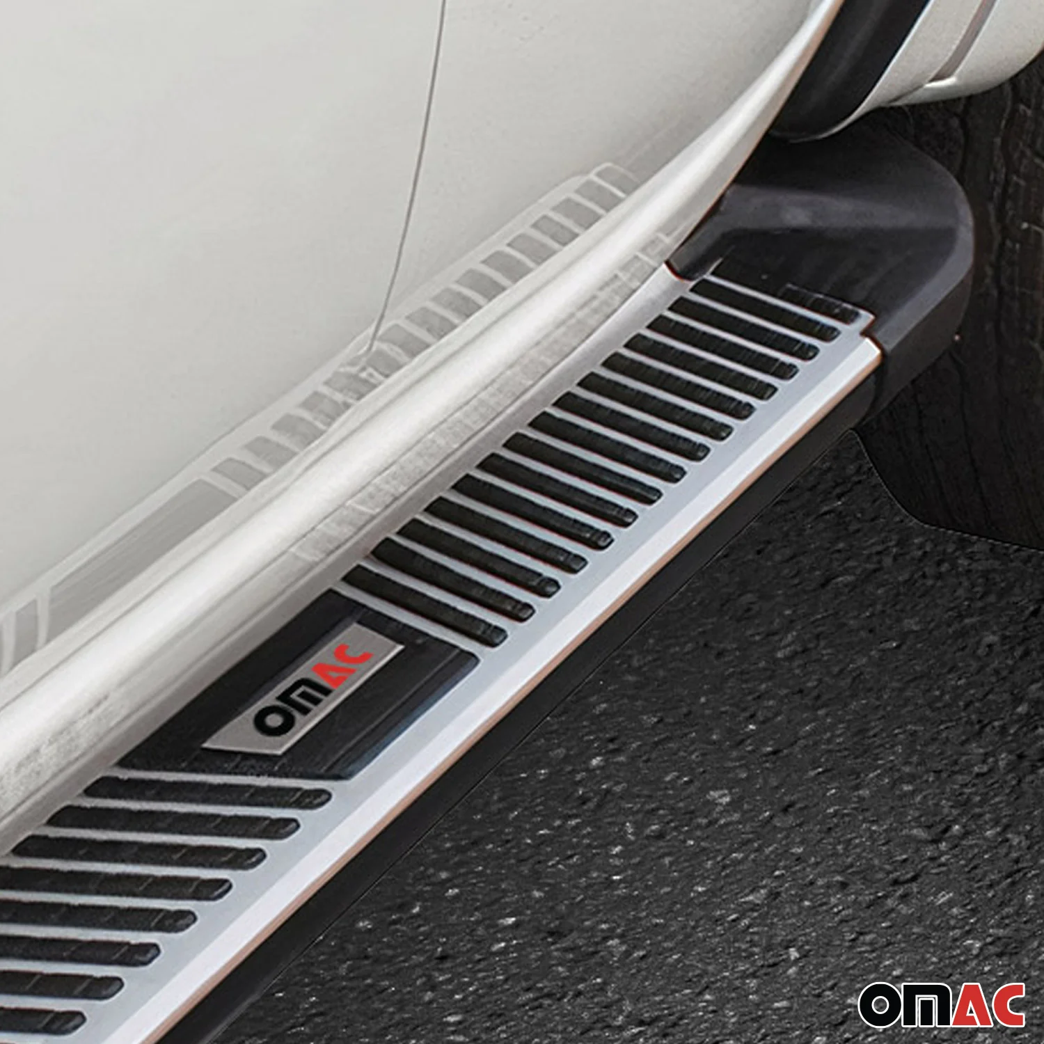 2013-2021 Land Rover Range Rover IV Vogue L1 SWB Running Boards Side Steps Silver & Black - Image 5