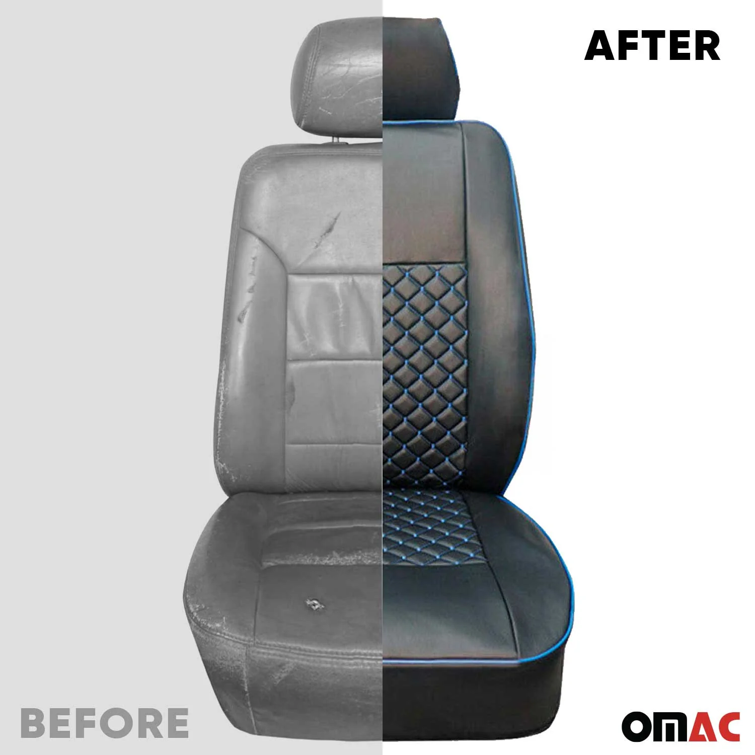 1993-2003 Volkswagen Eurovan Leather Front Car Seat Cover Protector - Image 6