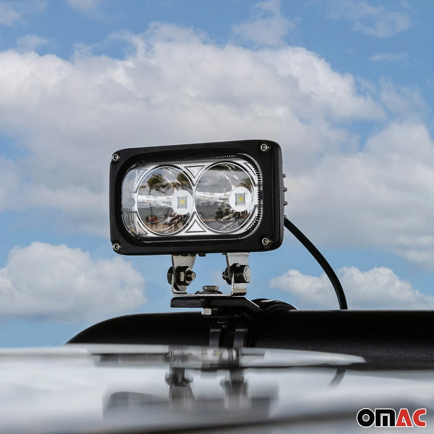 LED Light Bar Mount Brackets Roof Roll Cage Bar Clamp Off-Road 2 pcs - Image 5