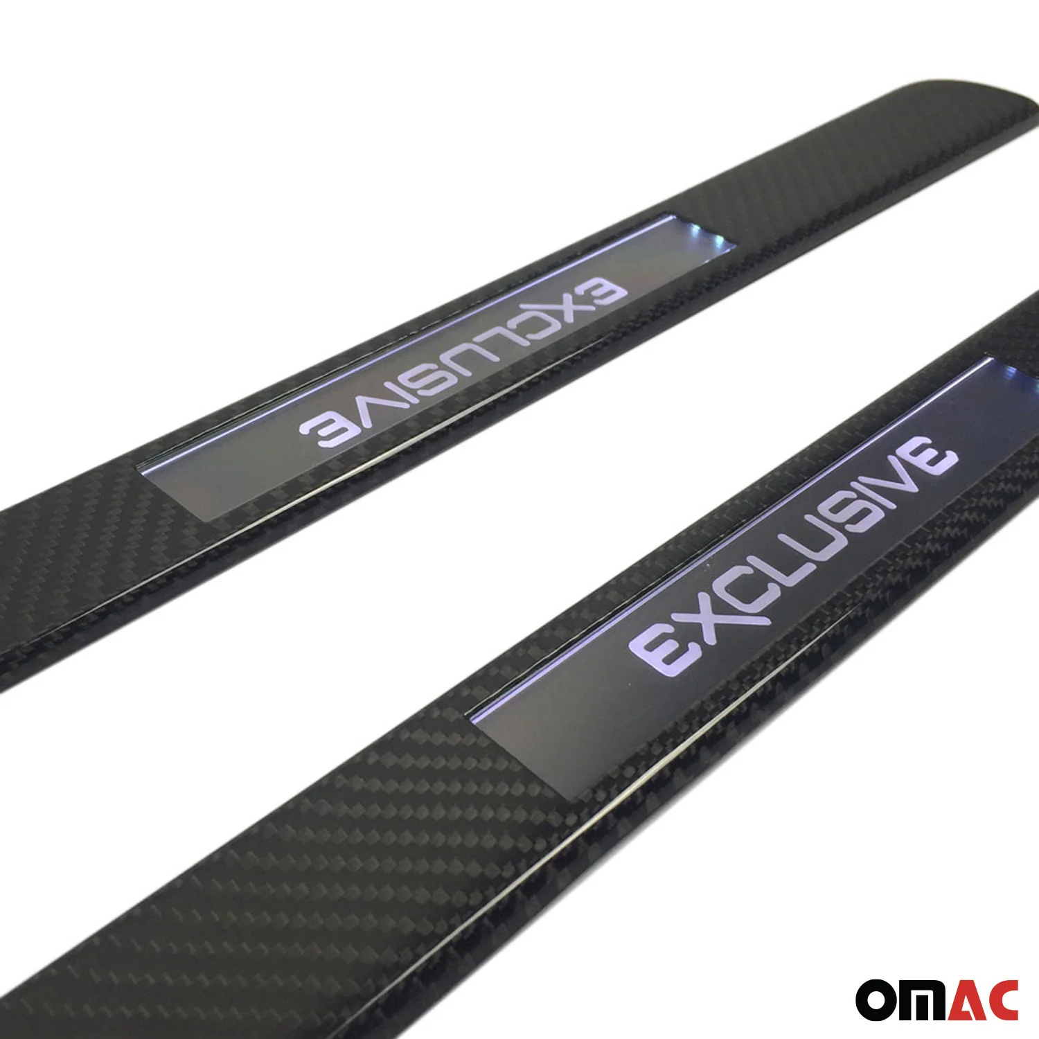 Genuine Carbon Illuminated LED Door Sill Cover Scuff Plate Exclusive 2 Pcs - Image 7
