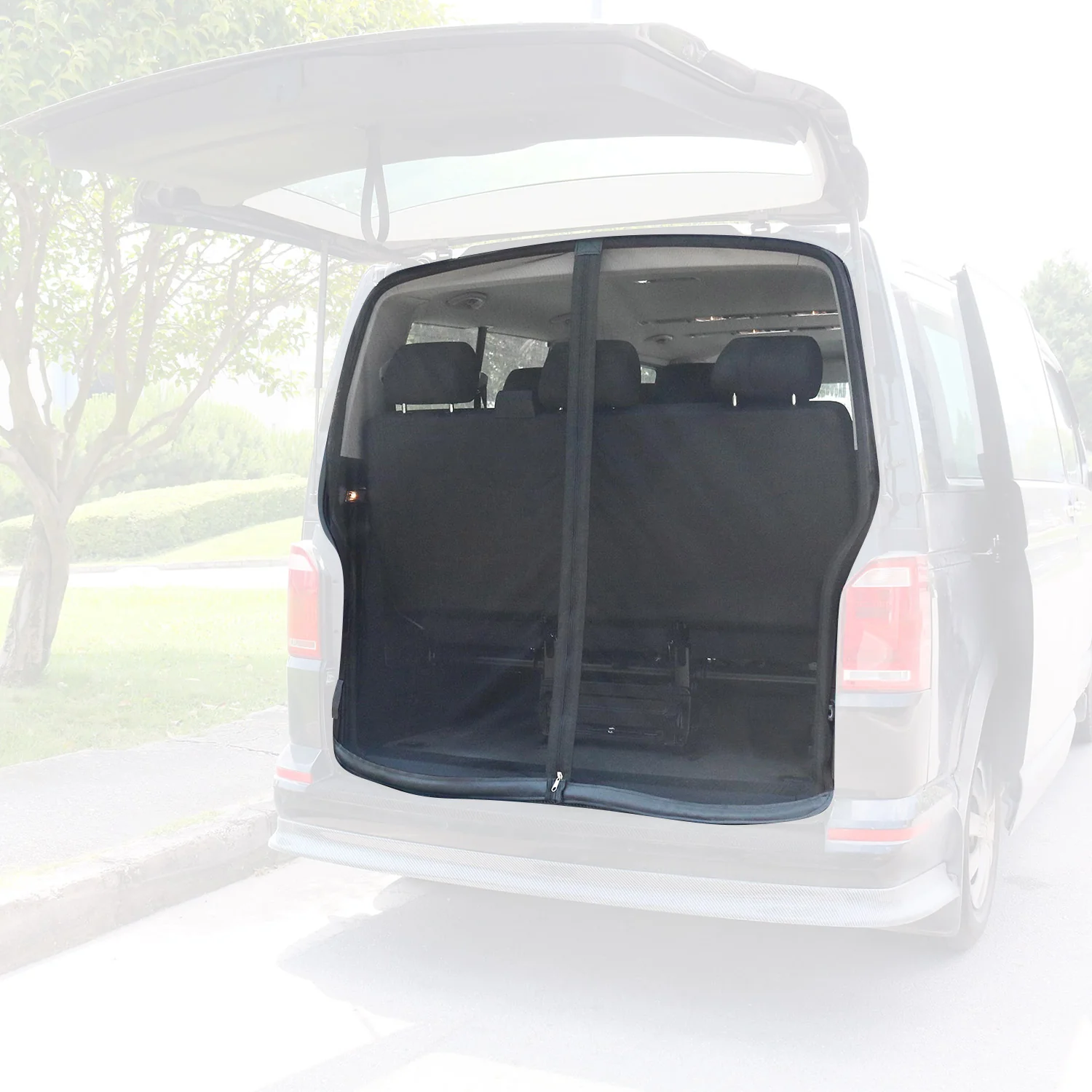 2014-2023 Ford Transit Connect Mosquito Net Bug Magnetic Screen Tailgate Black 1Pc