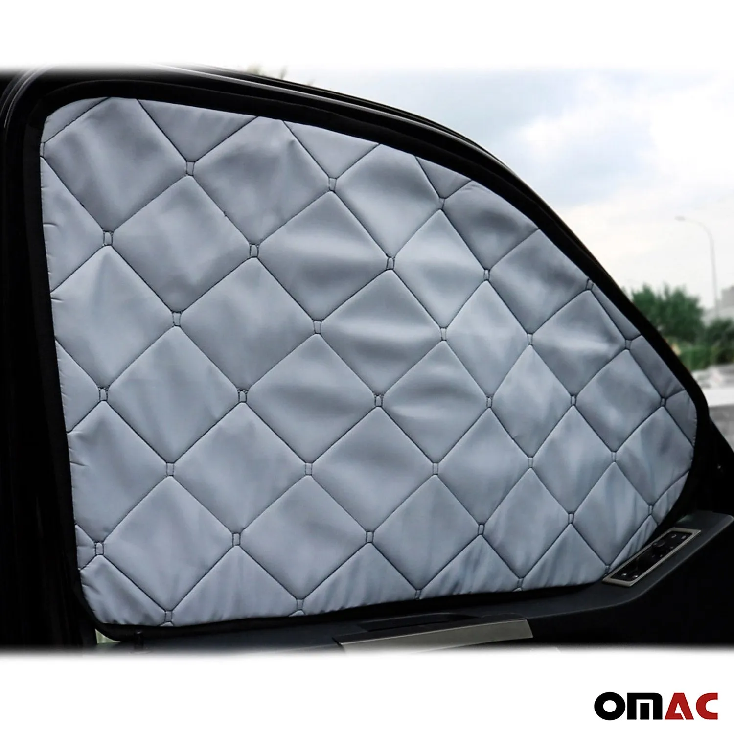 2014-2019 Ford Transit Connect Thermal Windshield Sun Shade Magnetic Black - Image 4