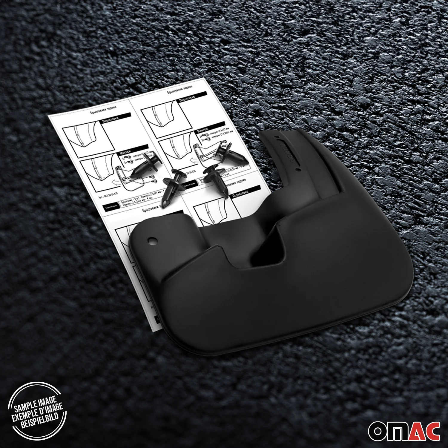 2014-2021 Mazda 6 Mud Guards Splash Mud Flaps Black 2 Pcs - Image 5