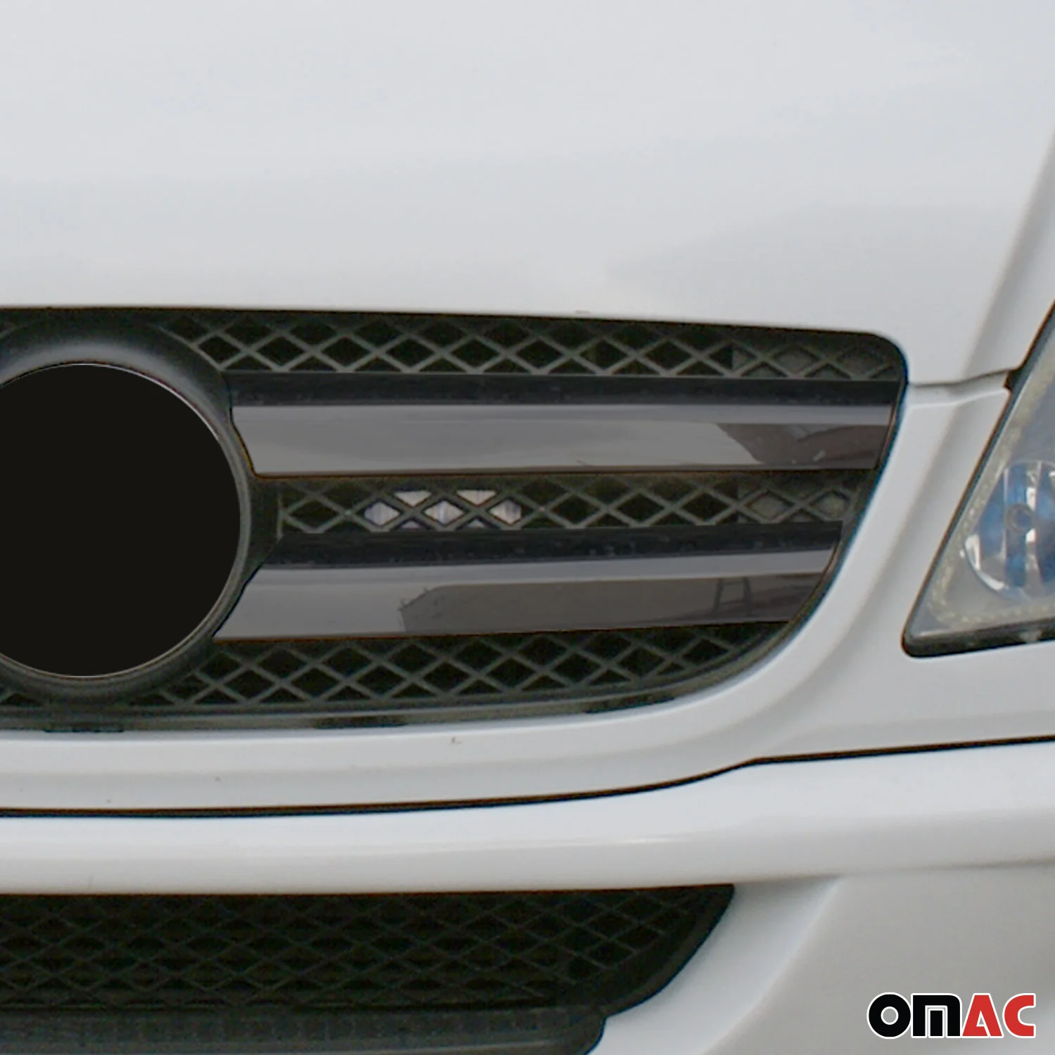 2006-2013 Mercedes Sprinter W906 Front Bumper Grill Trim Stainless Steel Dark 4x - Image 3