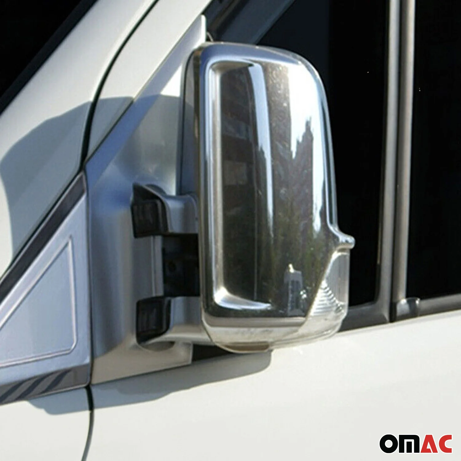 2006-2013 Mercedes Sprinter W906 Side Mirror Cover Caps Chrome Silver 2 Pcs - Image 6