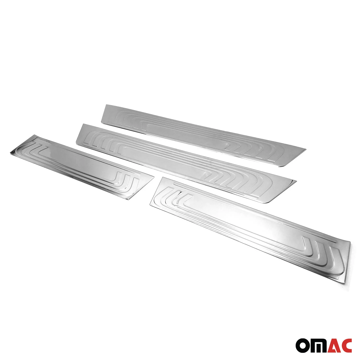 2016-2024 Mercedes Metris Door Sill Scuff Plate Scratch Protector Stainless Steel 4x - Image 7