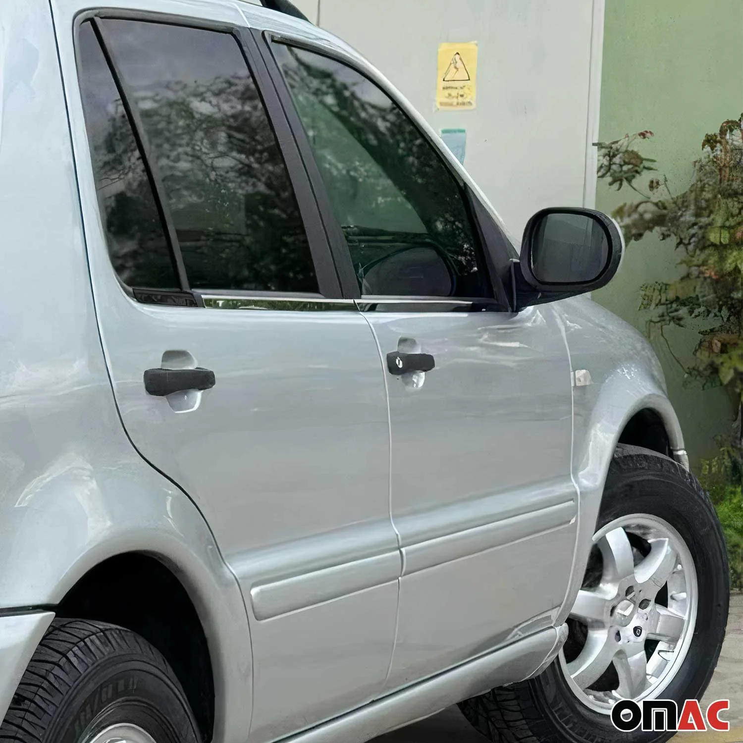 1997-2005 Mercedes M ML Class W163 Window Molding Trim Streamer S. Steel 4x - Image 3